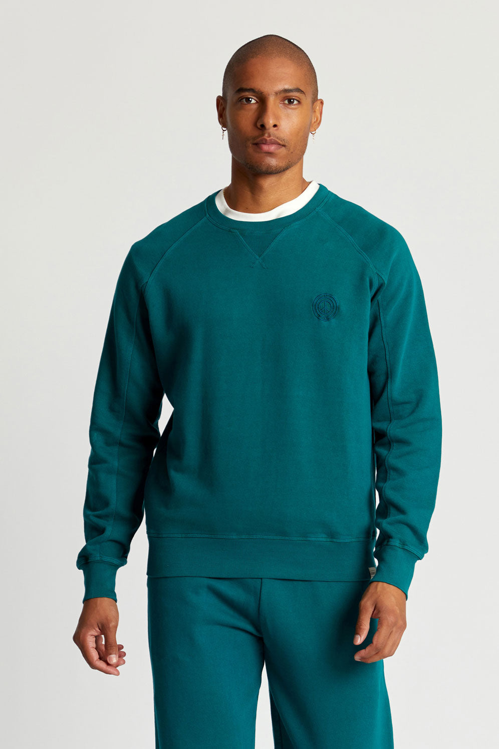 KOMODO Herren vegan Sweatshirt Herren Anton Teal Grün