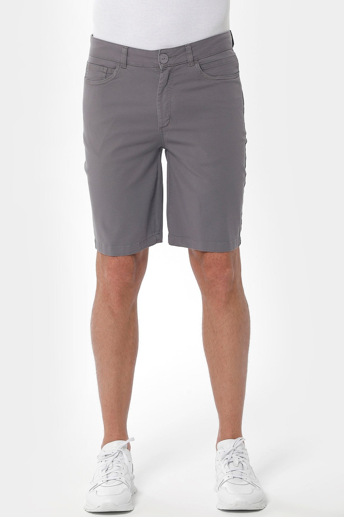ORGANICATION Herren vegan Shorts Five Pocket Shadow Grau