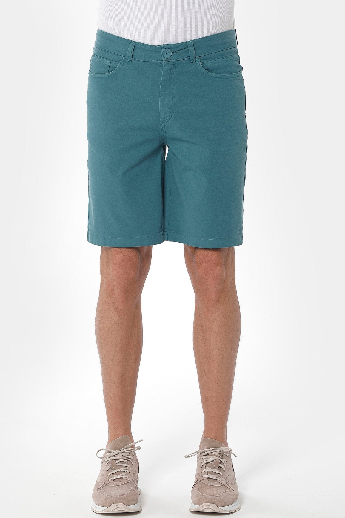 ORGANICATION Herren vegan Shorts Five Pocket PetrolgrÃ¼n