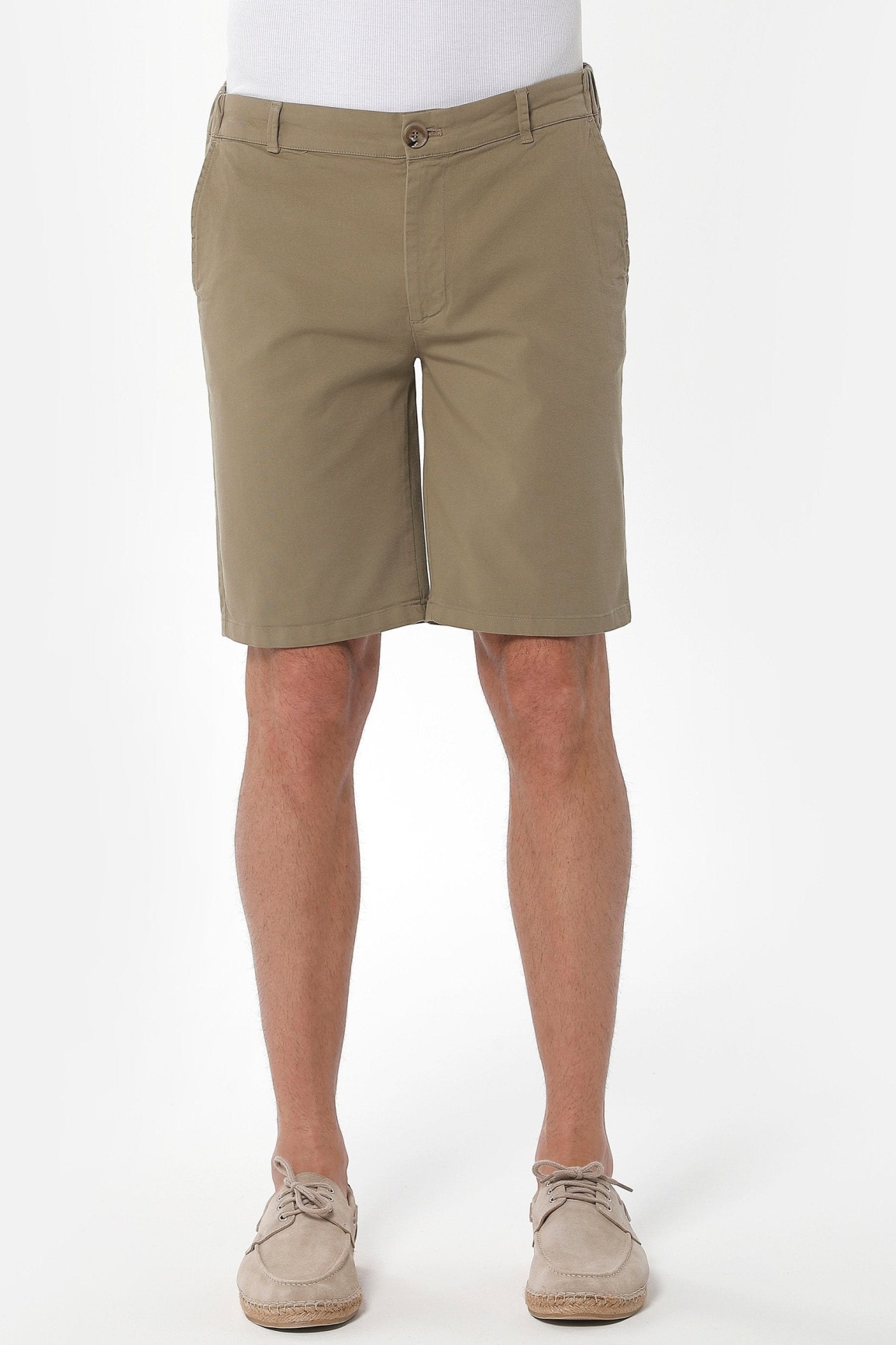 ORGANICATION Herren vegan Chino Shorts OlivgrÃ¼n