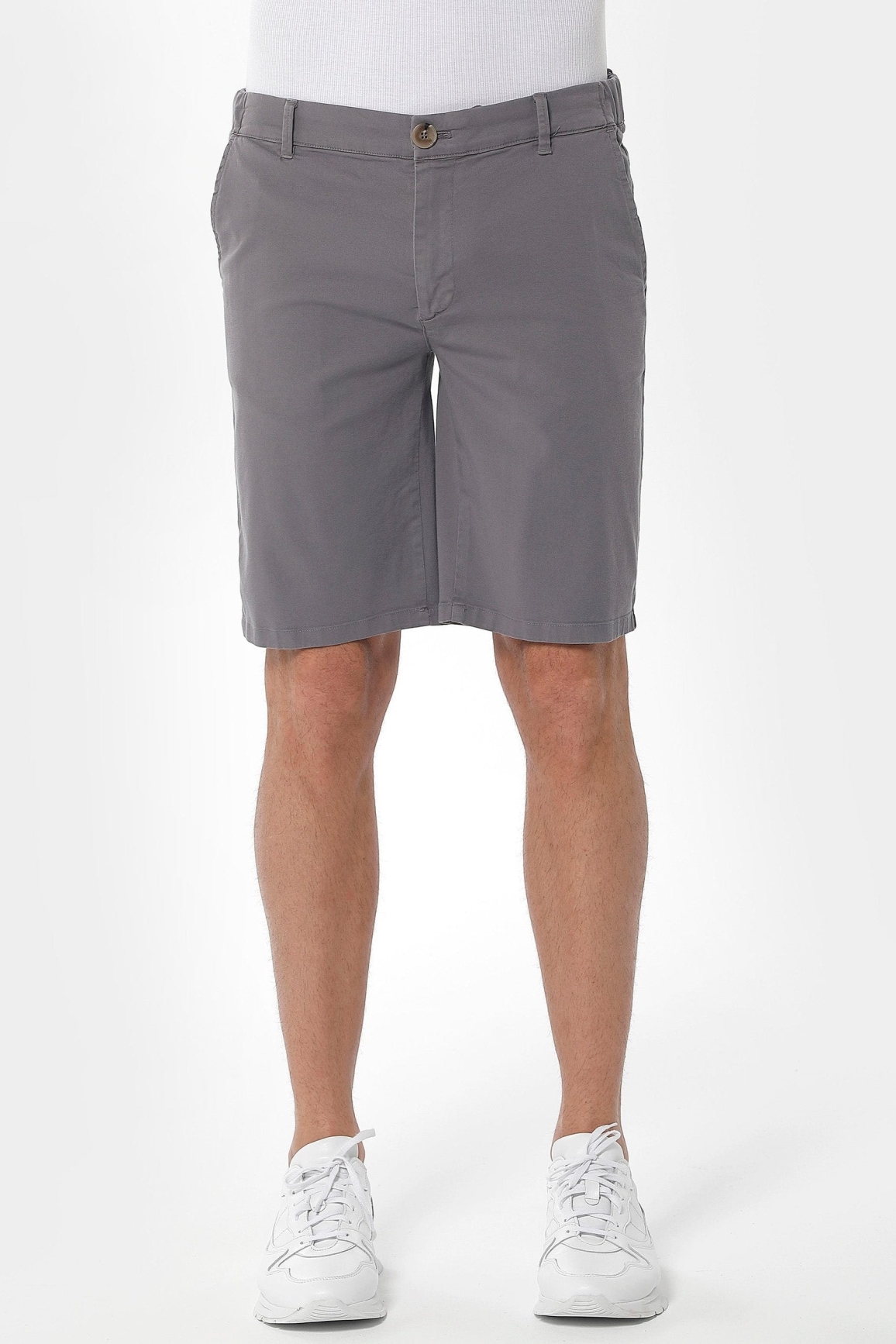 ORGANICATION Herren vegan Chino Shorts Schattengrau