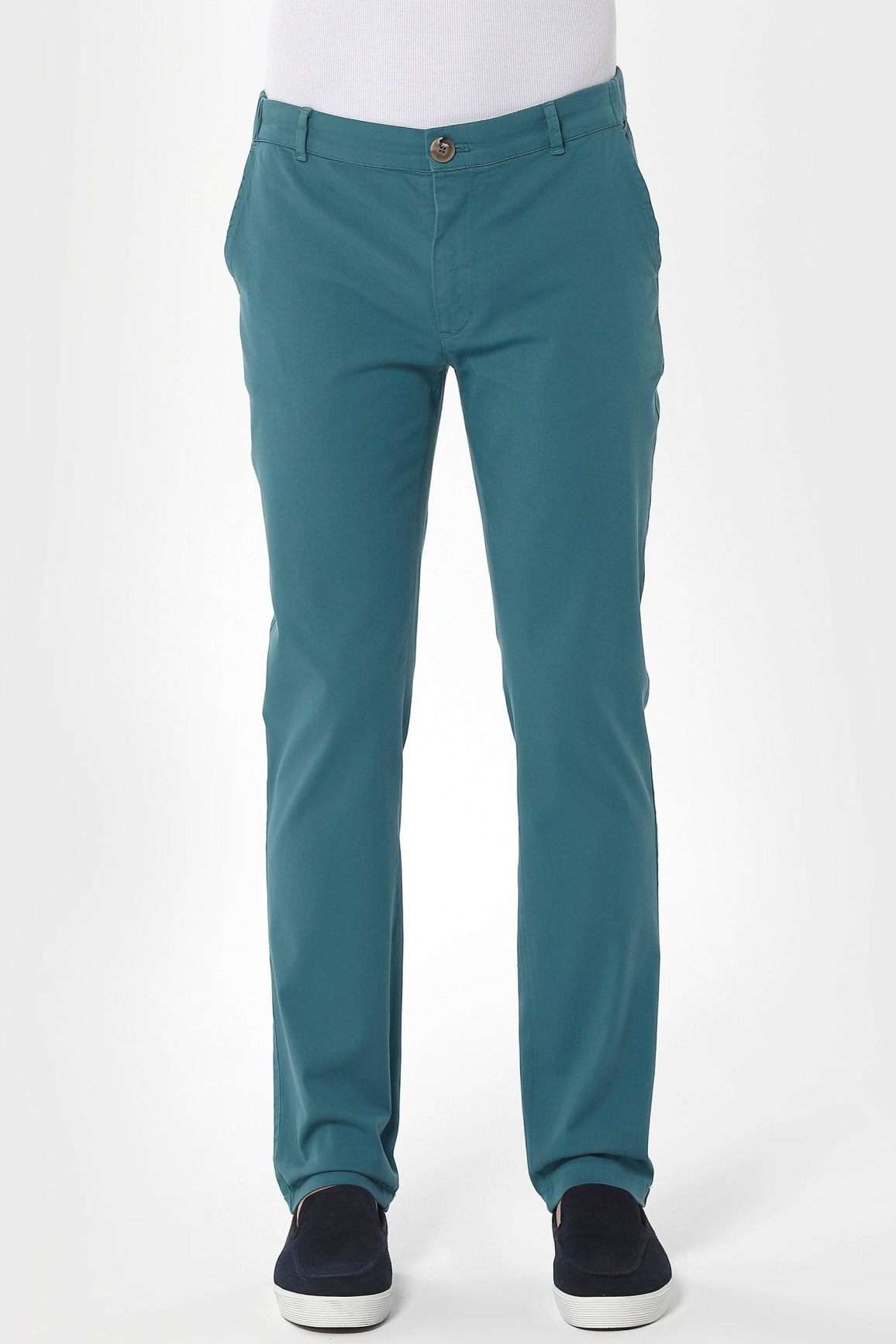 ORGANICATION Herren vegan Chino-Hose PetrolgrÃ¼n