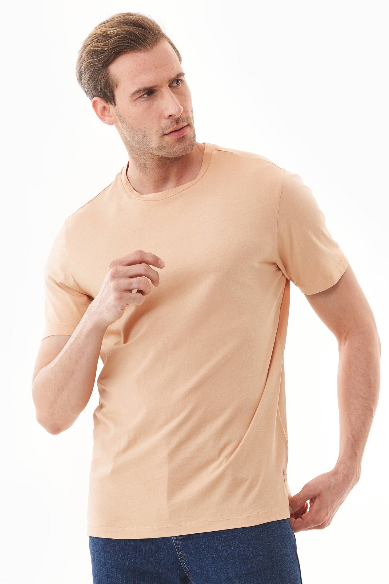 ORGANICATION Herren vegan T-Shirt Zwiebelschale Orange