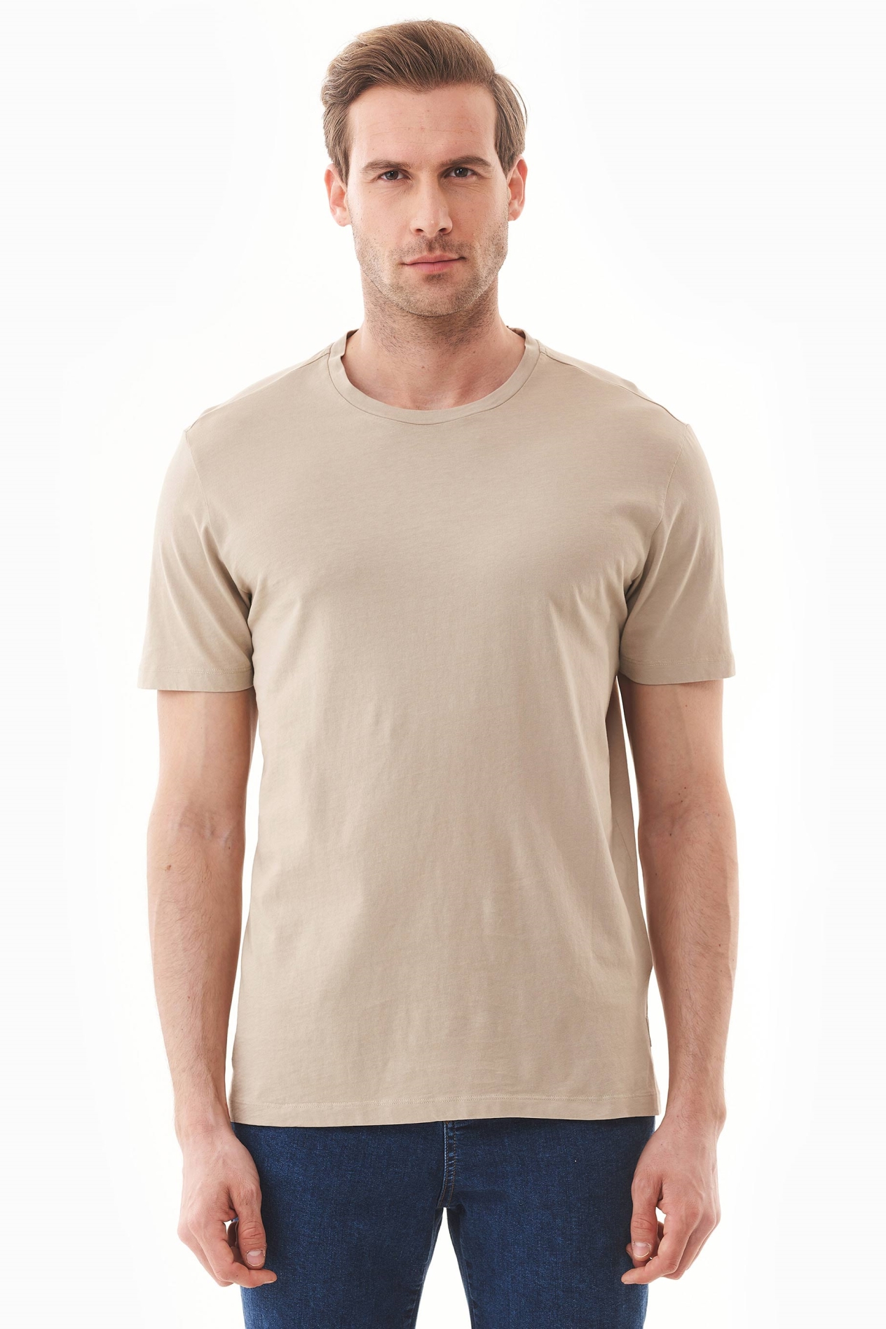 ORGANICATION Herren vegan T-Shirt Walnussschalen Braun