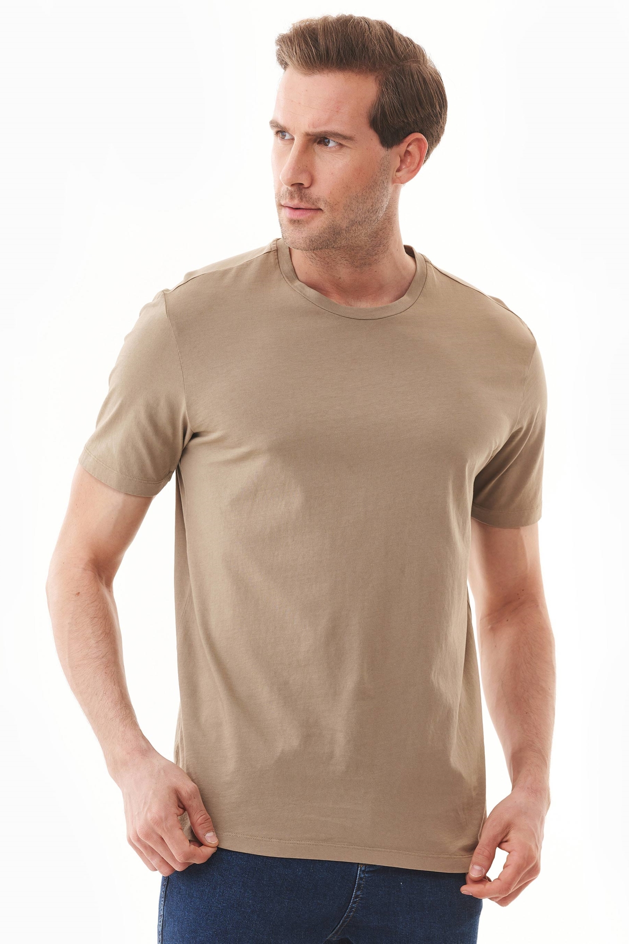 ORGANICATION Herren vegan T-Shirt Eichel Braun