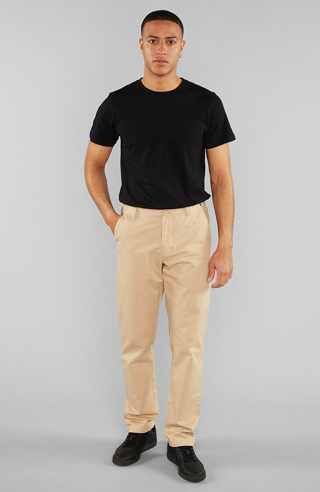 DEDICATED Herren vegan Chino Hose Sundsvall Safari Beige