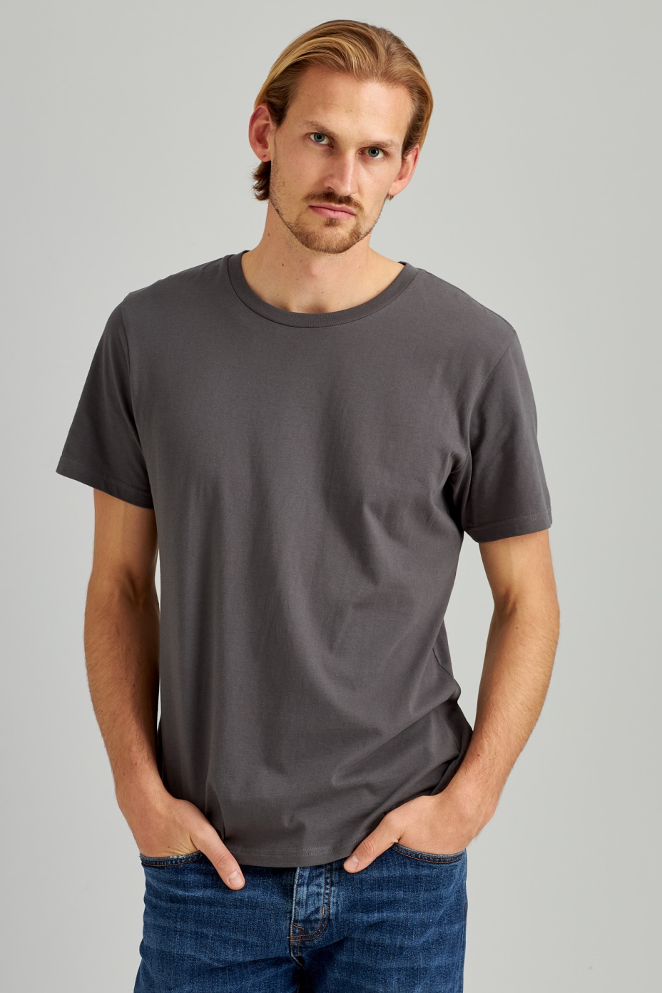 ThokkThokk men vegan T-Shirt Castlerock Grey