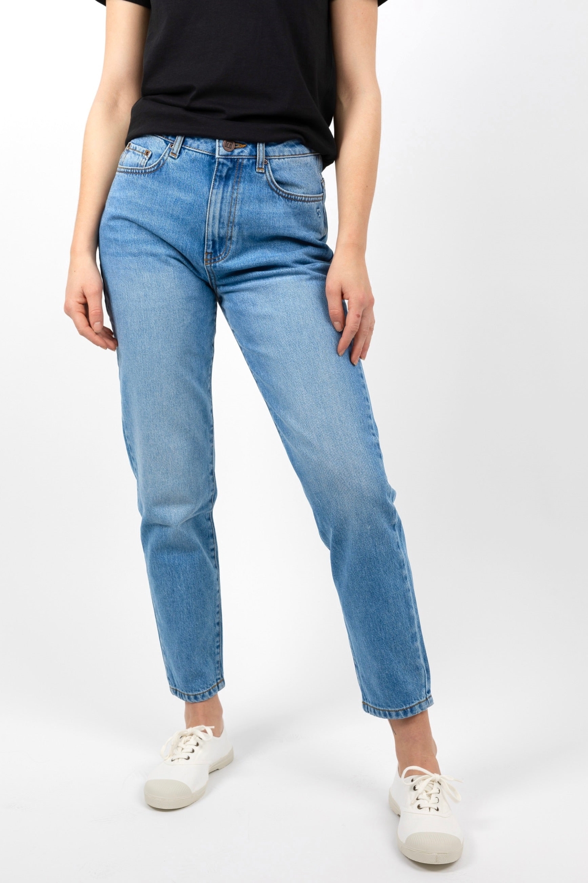 TORLAND Damen vegan Mom Jeans Maria Hellblau