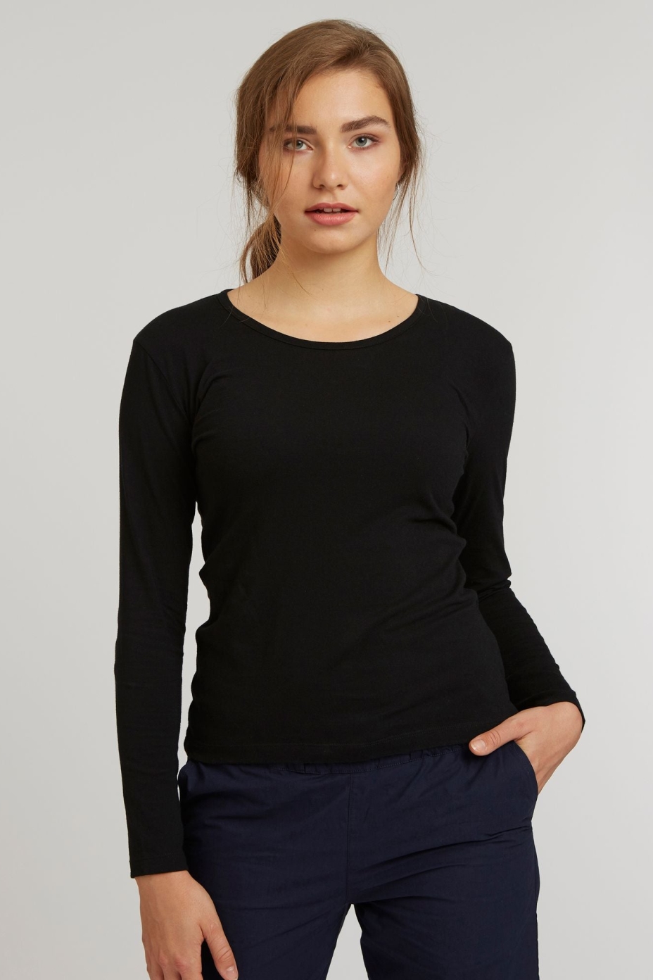 ThokkThokk womens vegan T-Shirt Longsleeve Black