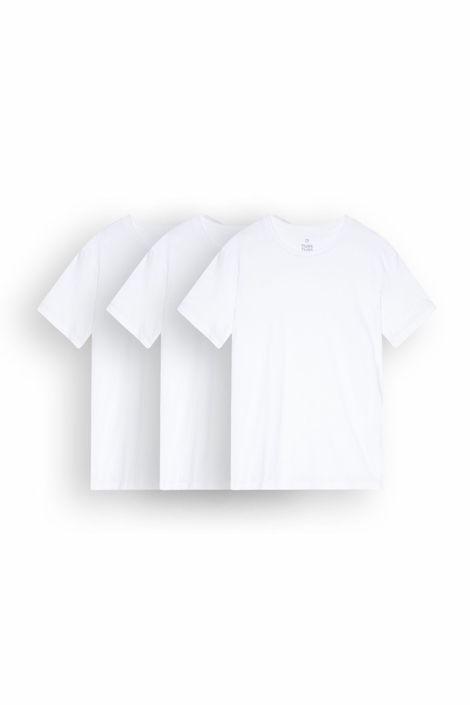 THOKKTHOKK Herren vegan T-Shirt 3x Pack WeiÃŸ