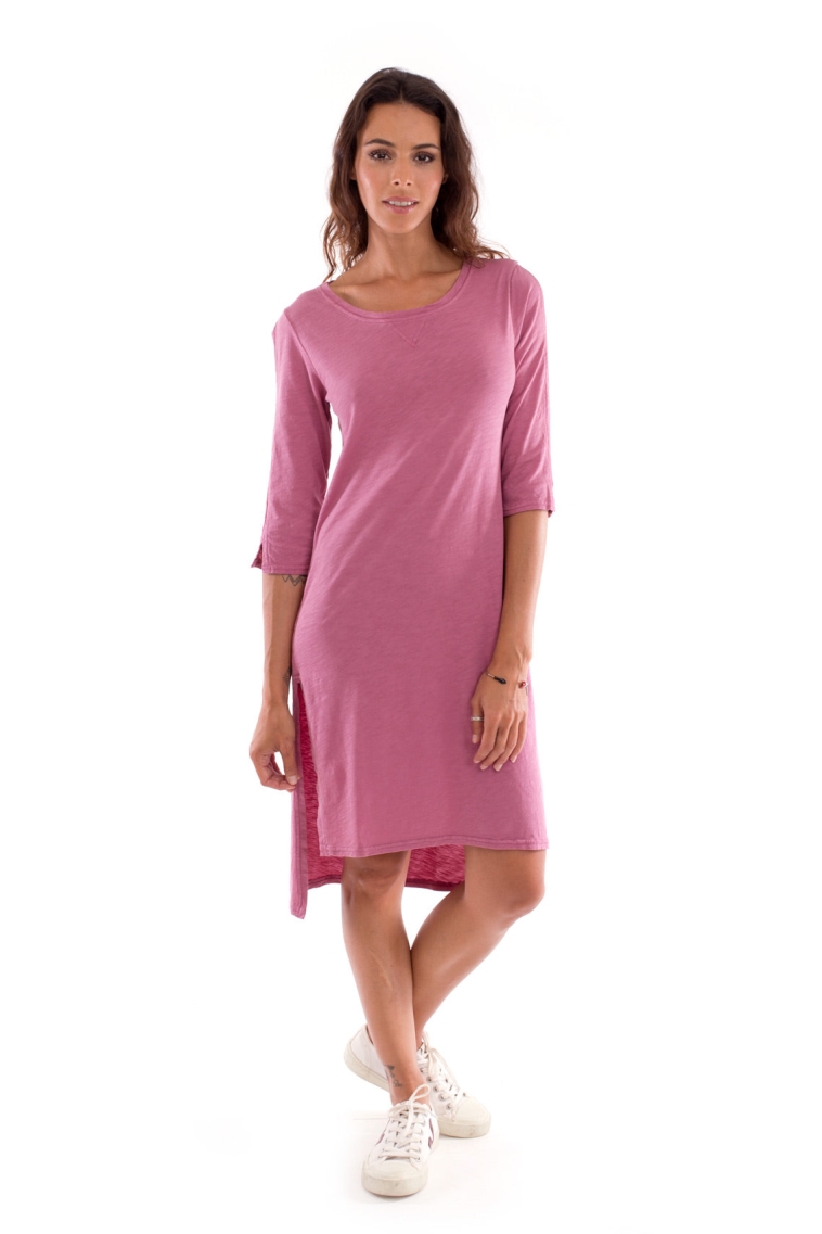 73707 - Damen vegan Kleid Mit Langen Ã„rmeln Mia Violet