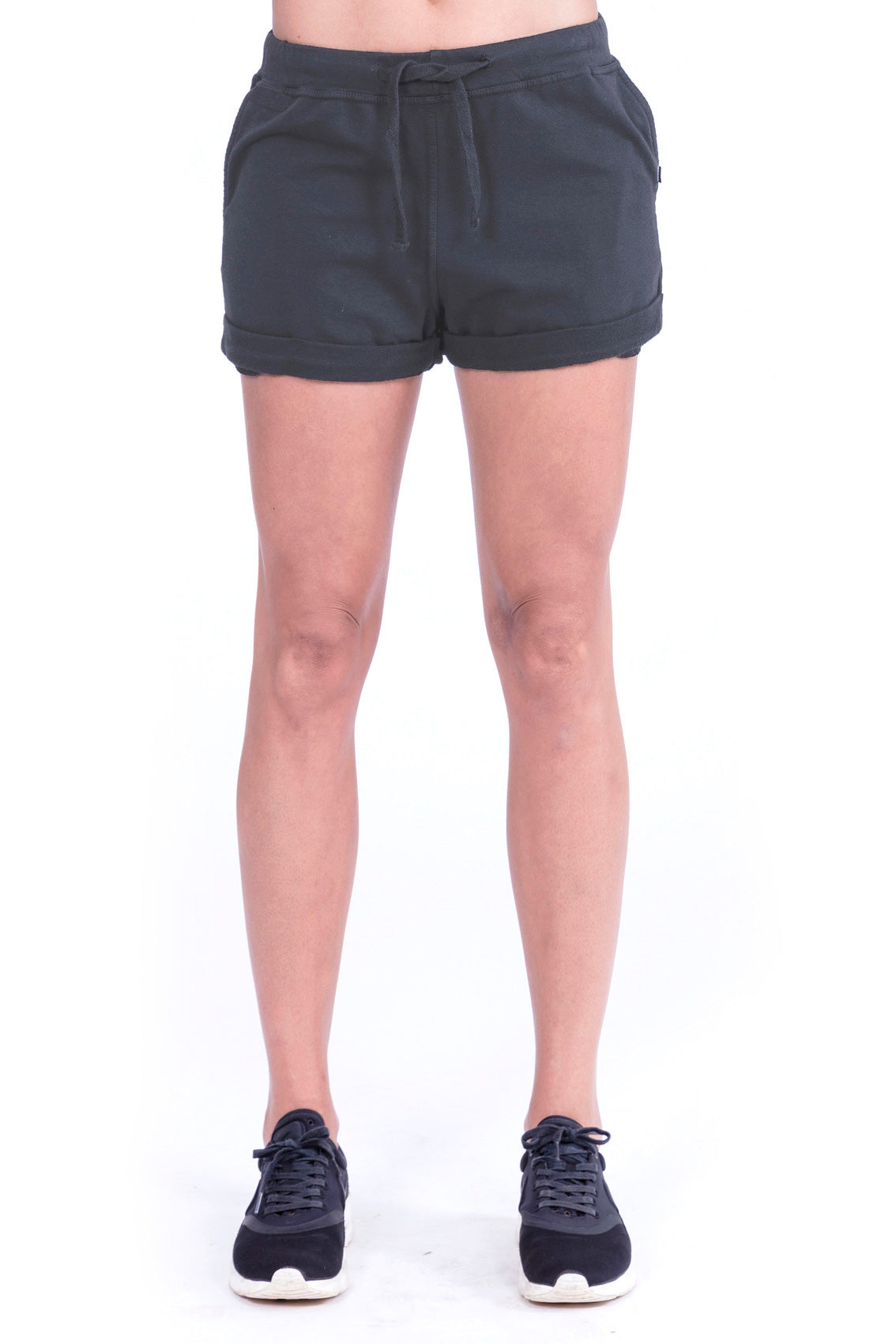 Image of RAVENS VIEW IBIZA dames vegan Mini Shorts Antracietgrijs