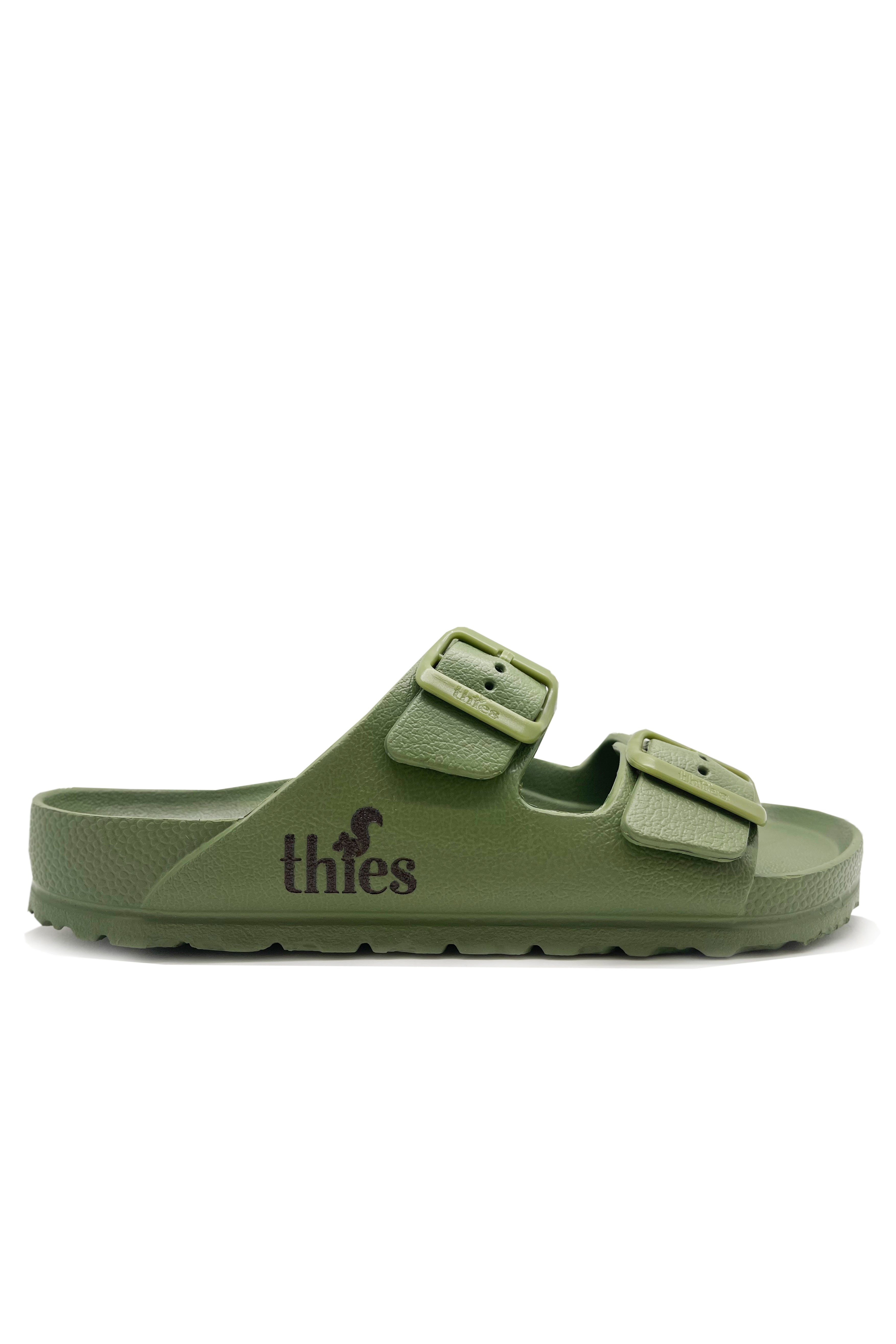 thies men vegan Ecofoam Two Strap Sandal Khaki