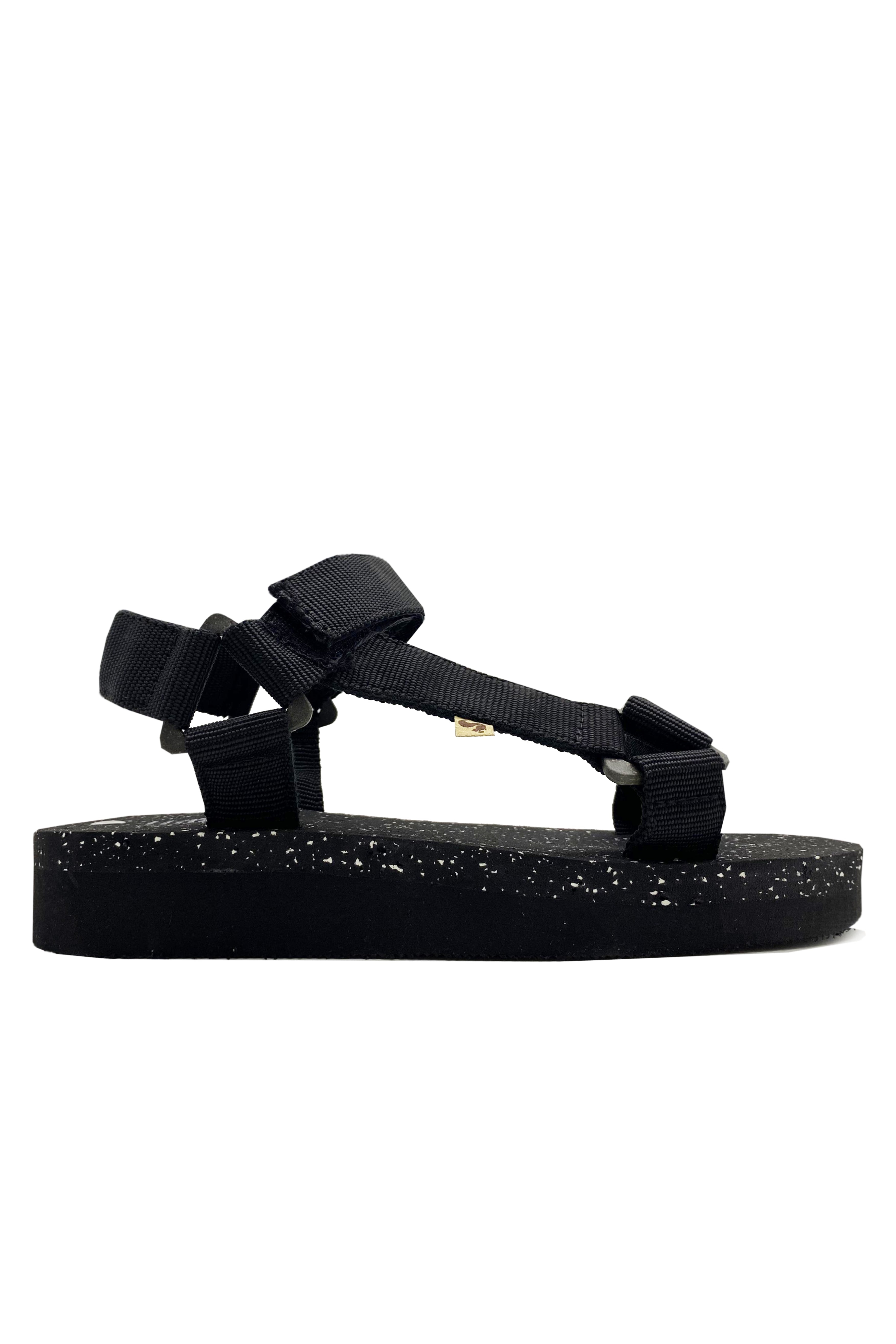 Thies Damen vegan Eco Trek Sandale Vegan Schwarz (W/X)