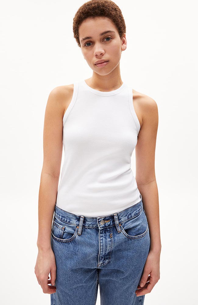 ARMEDANGELS womens vegan Top Kanitaa White