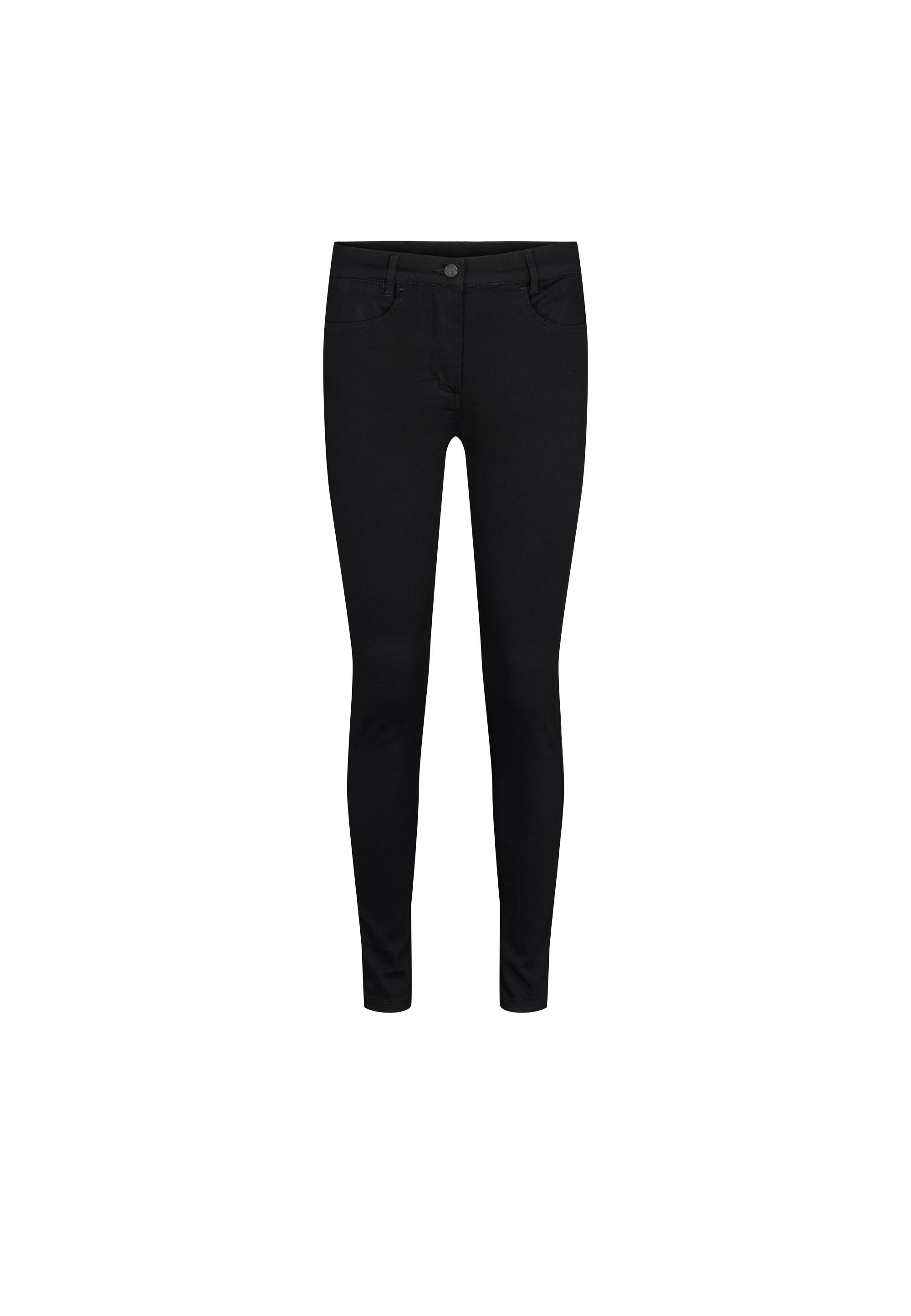 LAURIE Damen vegan Hose Serene 5-Pocket Slim Sl Schwarz