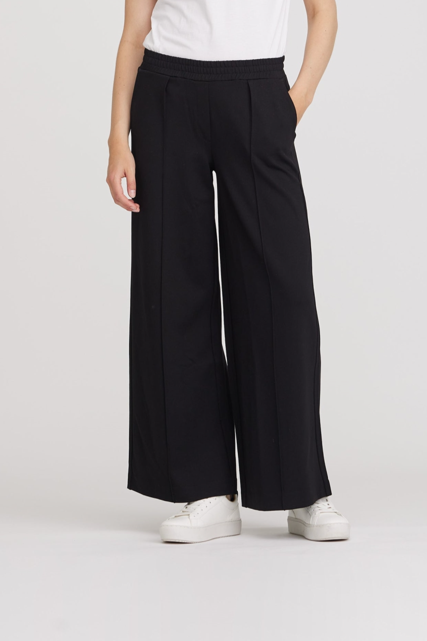 LAURIE Damen vegan Hose Dicte Loose Ml Schwarz