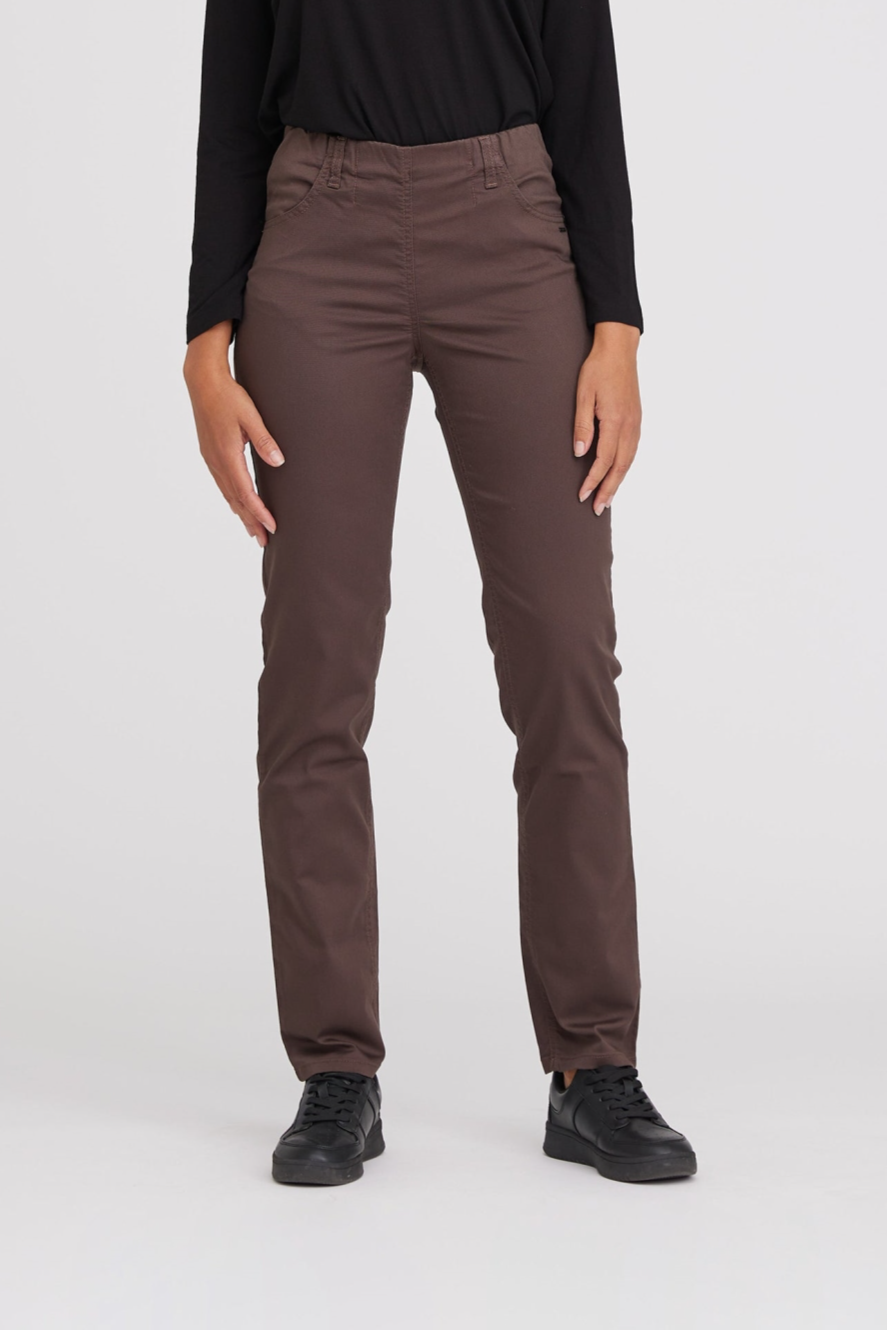 Image of LAURIE dames vegan Broek Kelly Regular Ml Bruin