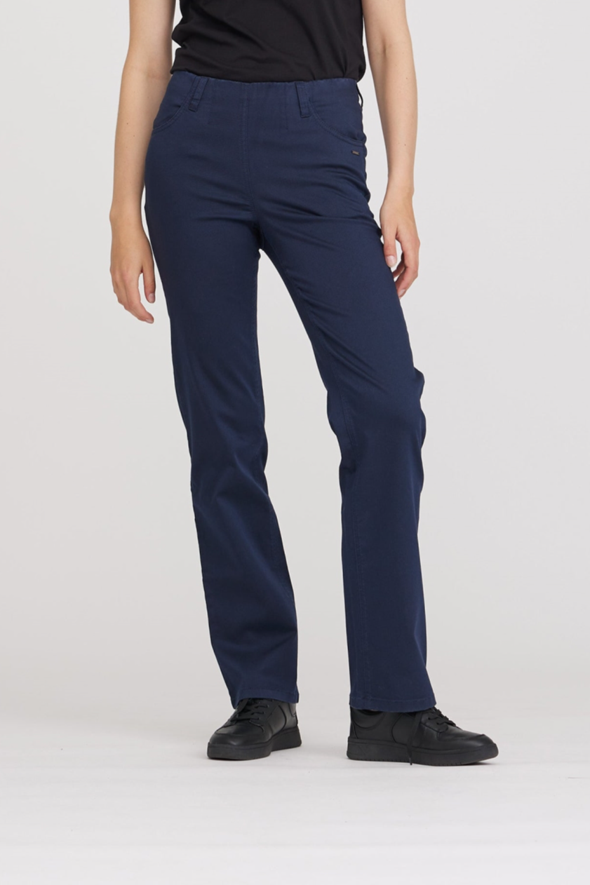 Image of LAURIE dames vegan Broek Tracy Recht Ml Marineblauw
