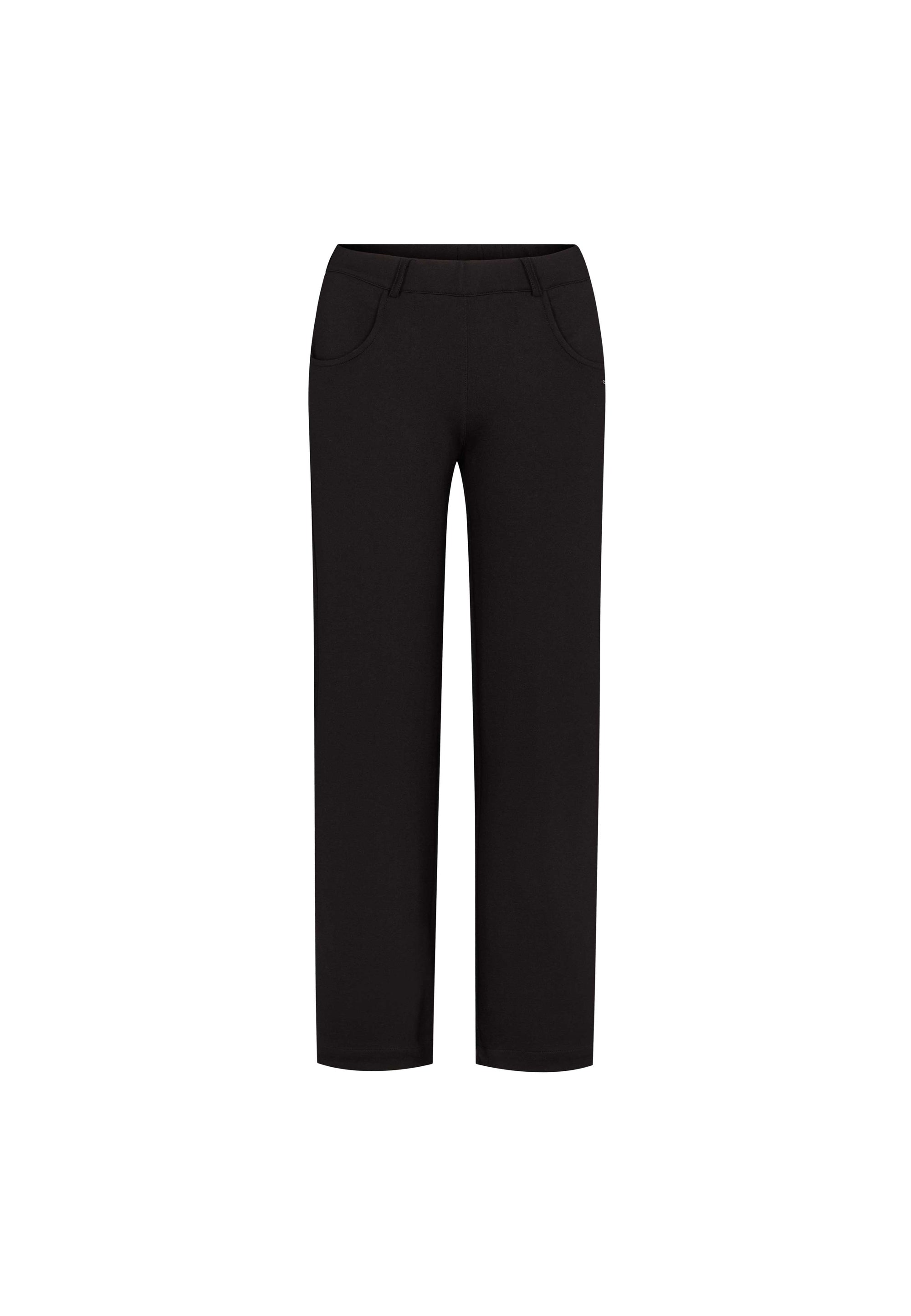 LAURIE Damen vegan Hose Donna Loose Ml Schwarz GebÃ¼rstet