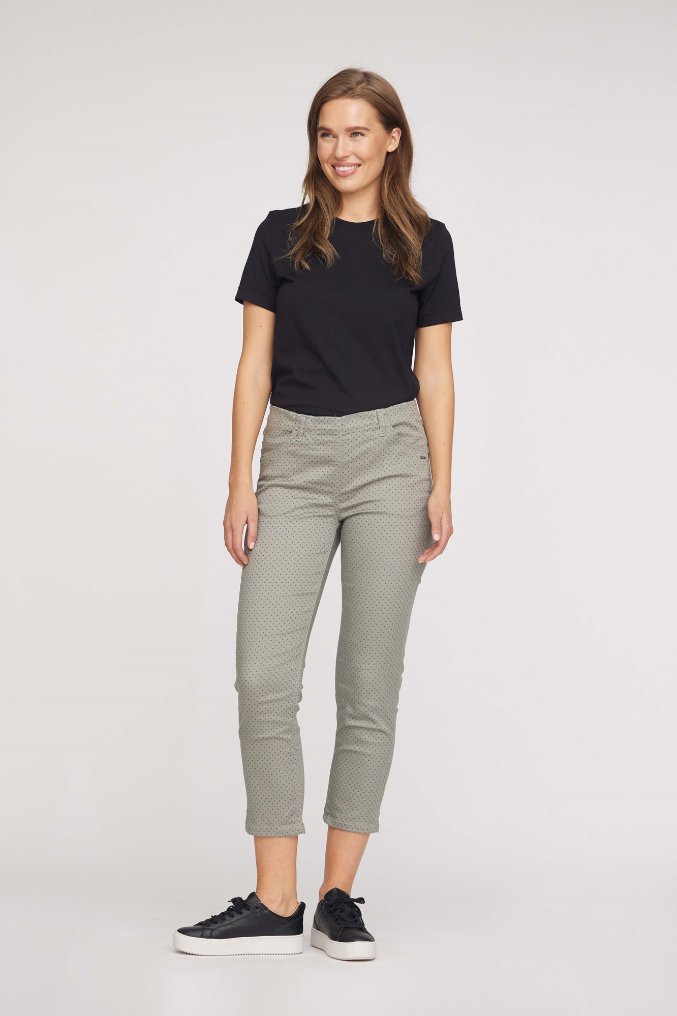 LAURIE Damen vegan Hose Kelly Crop Shadow Print