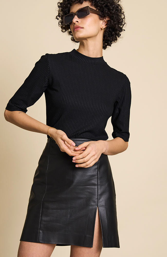 JAN N JUNE JAN 'N JUNE Damen vegan Nina Shirt Schwarz
