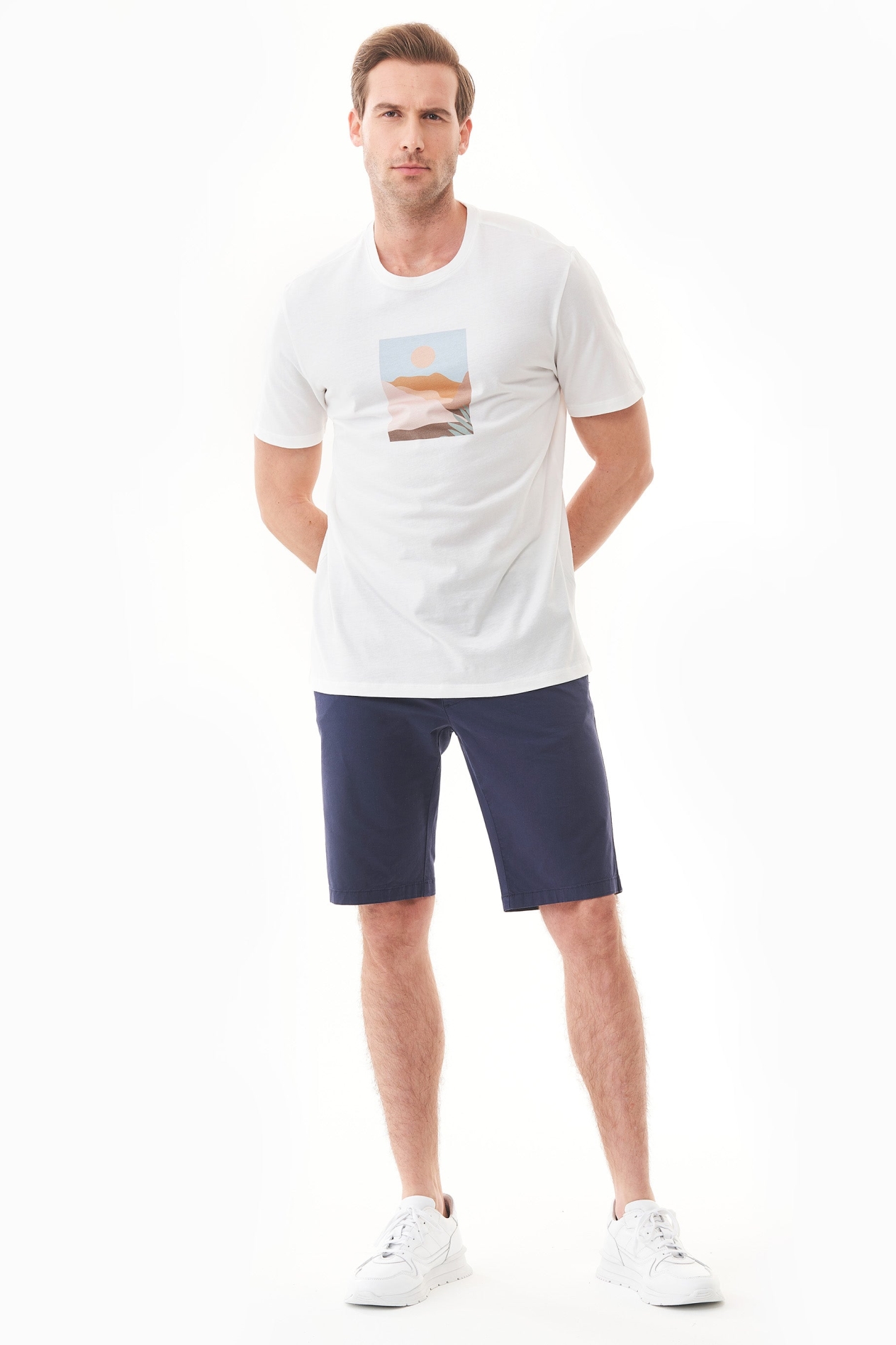 ORGANICATION men vegan Shorts Regular Fit Navy