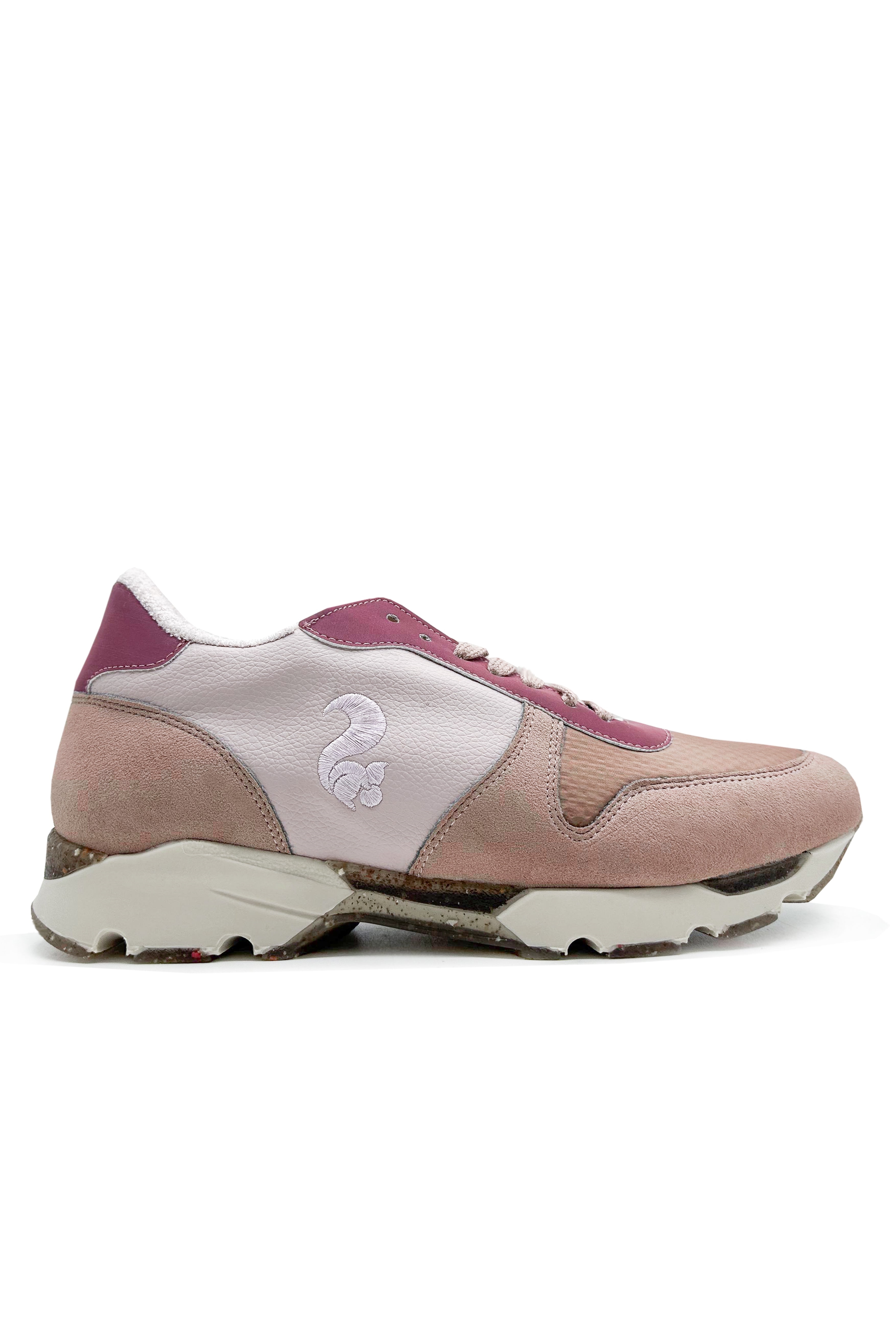 Image of thies dames vegan Runner Sneakers Eco Squirrel Algae Cork Antiek Roze