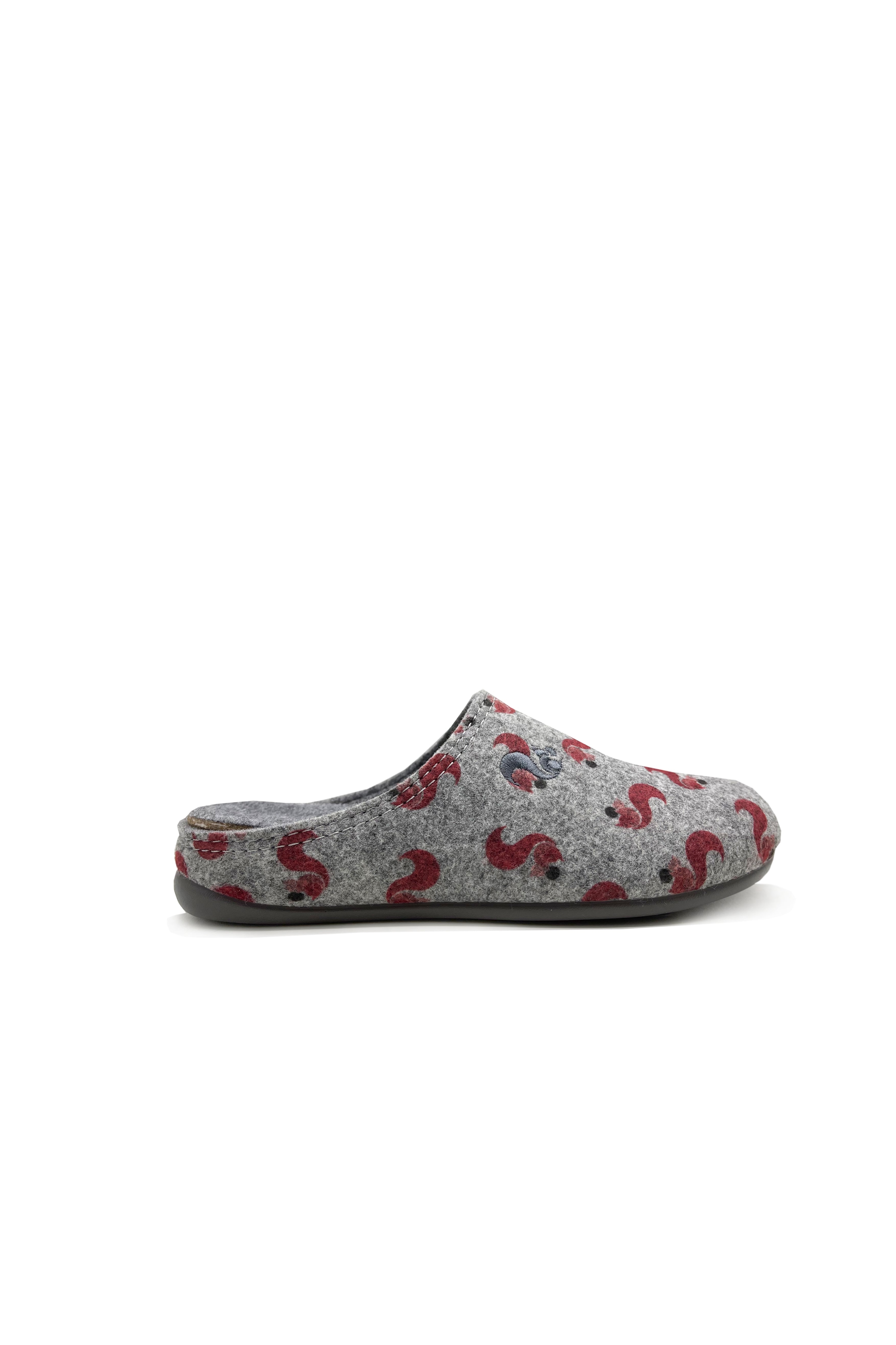 thies unisex vegan Slipper Recycled Pet Squirrel Light Grey