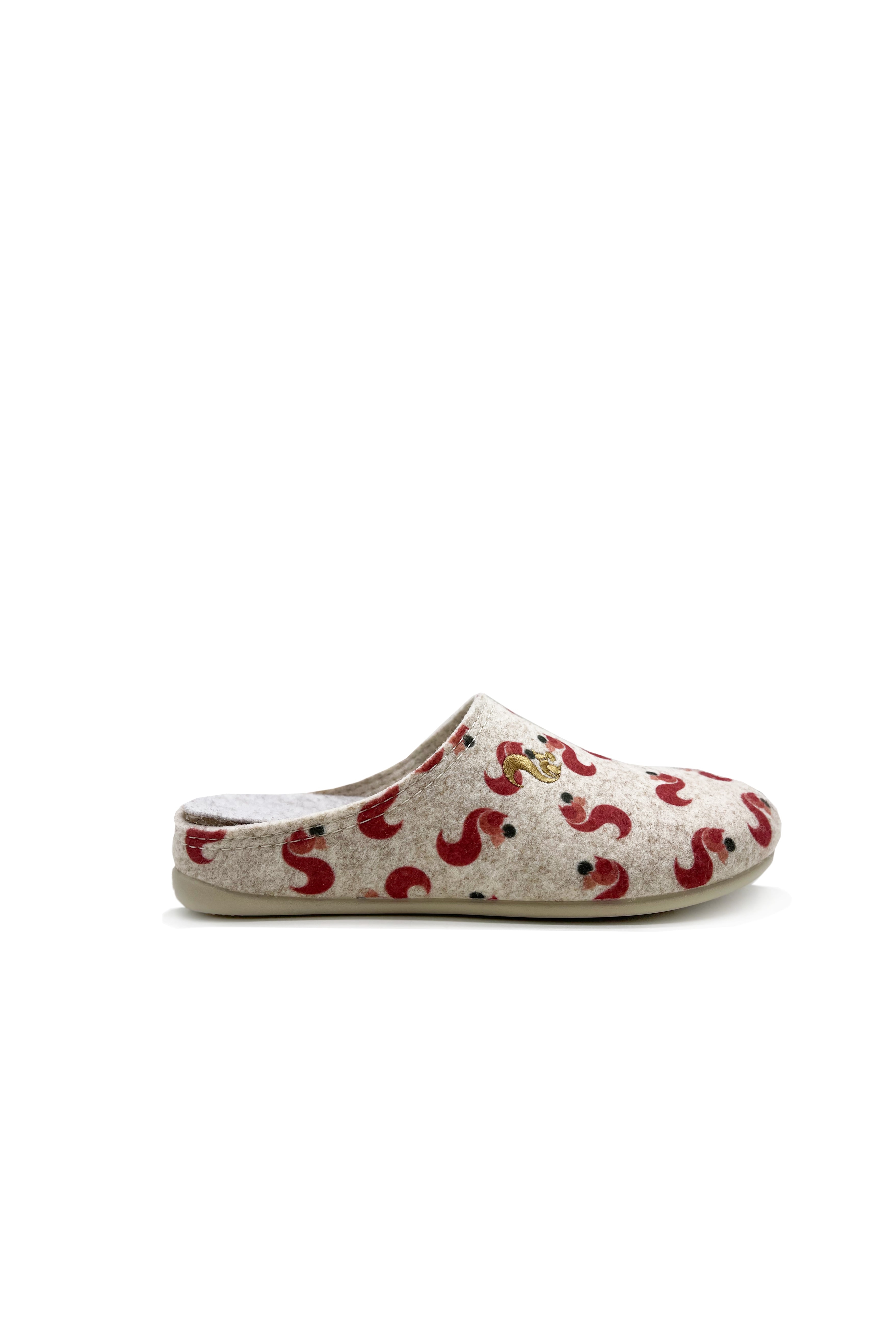 thies unisex vegan Slipper Recycled Pet Squirrel Beige