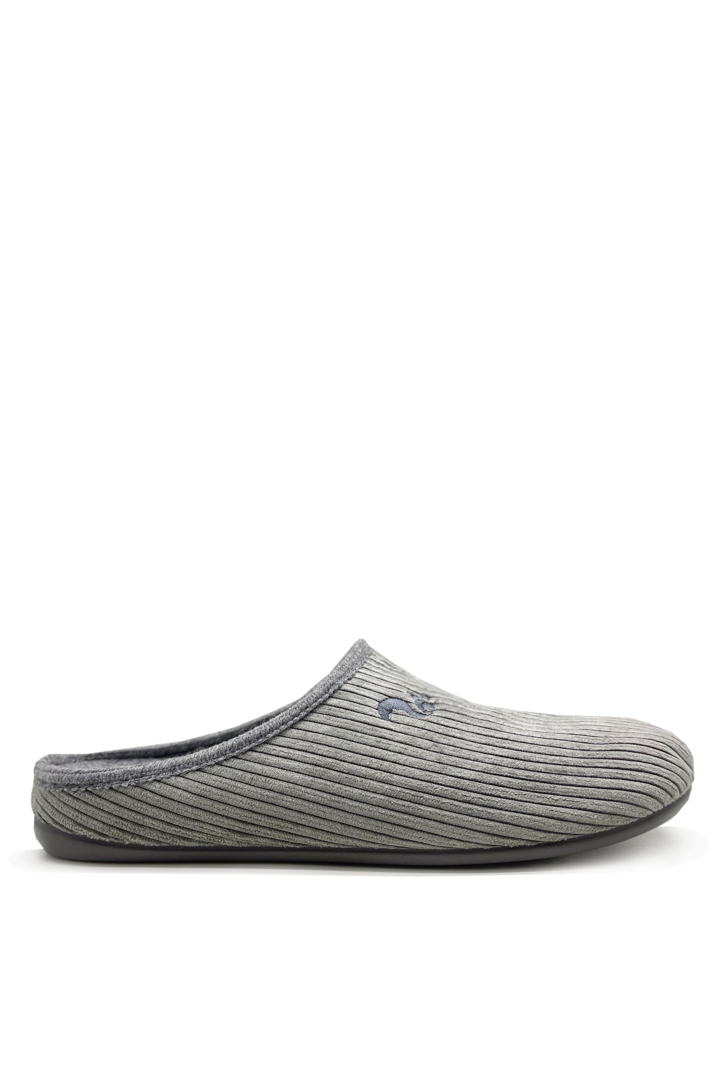 thies men vegan Slipper Eco Cord Grey
