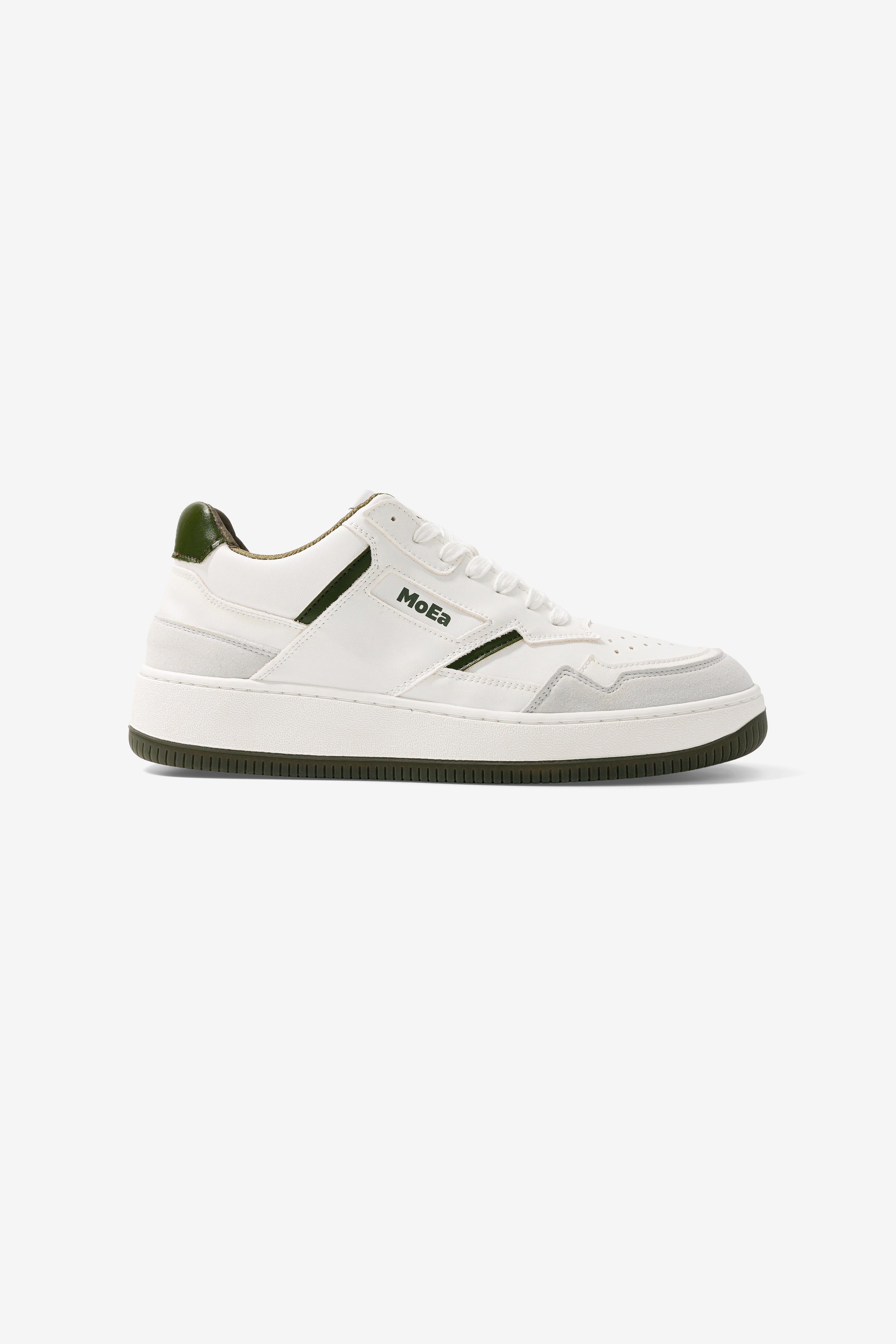 MoEa men vegan Sneakers Gen1 Cactus White & Green