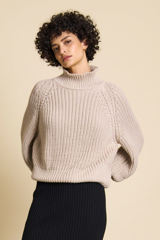 JAN N JUNE JAN 'N JUNE Damen vegan Pullover Ola Elfenbein
