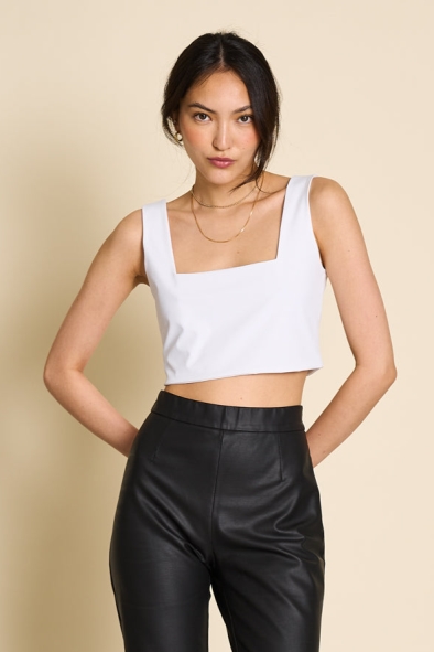 Image of JAN 'N JUNE dames vegan Crop Top Cancun Wit