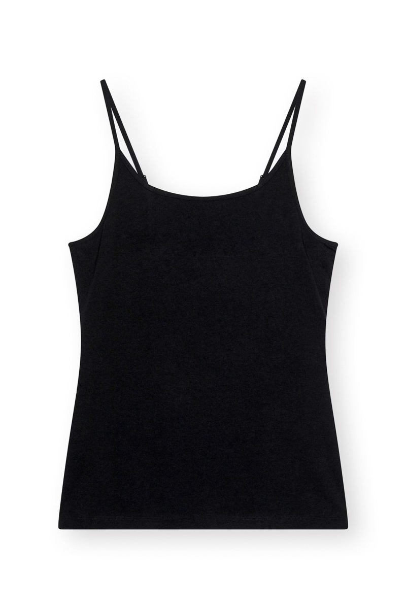 ThokkThokk womens vegan 3 Pack Top Basic Strap Black
