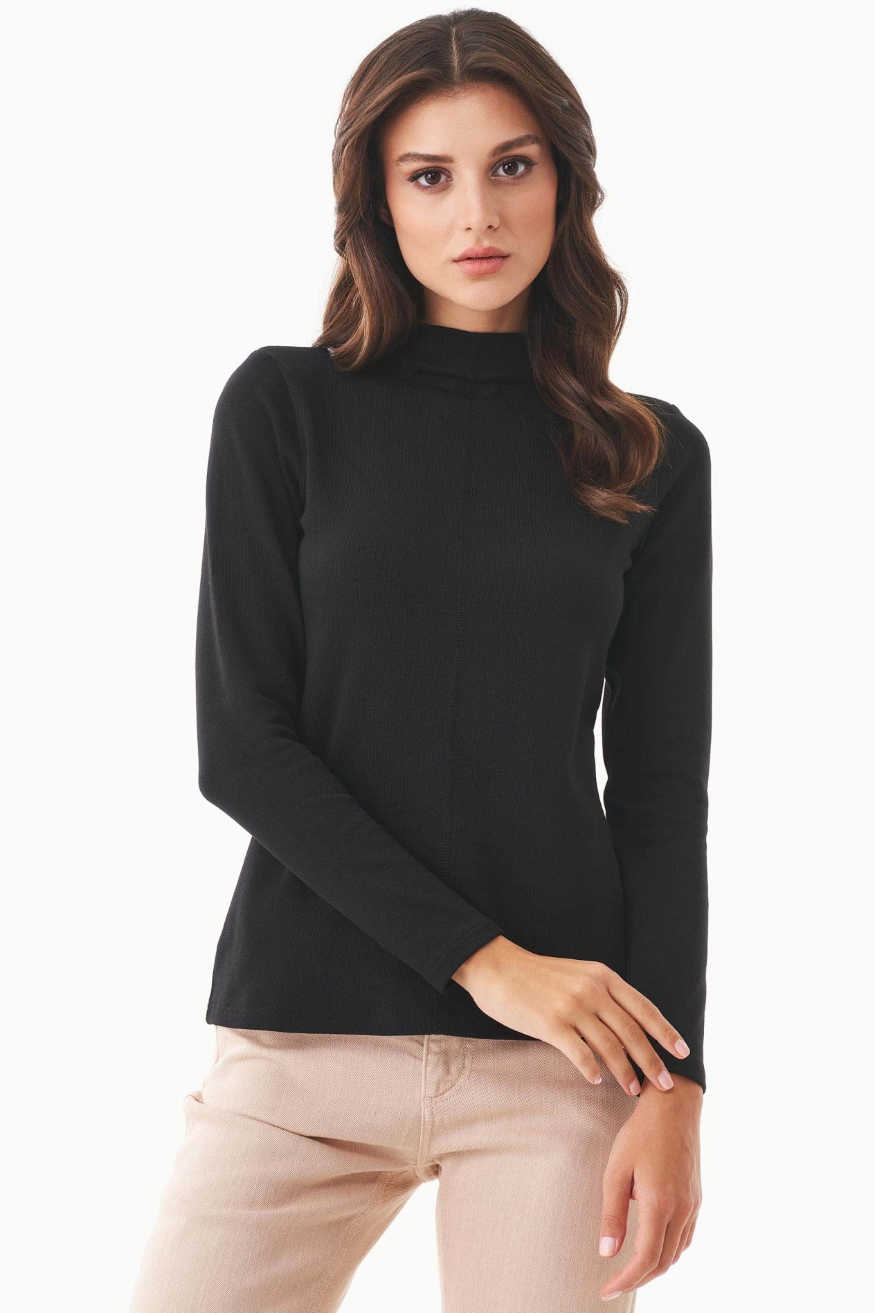 ORGANICATION Damen vegan LangÃ¤rmliges Shirt Biologisch Baumwolle Und Tencelâ„¢ Modal Schwarz