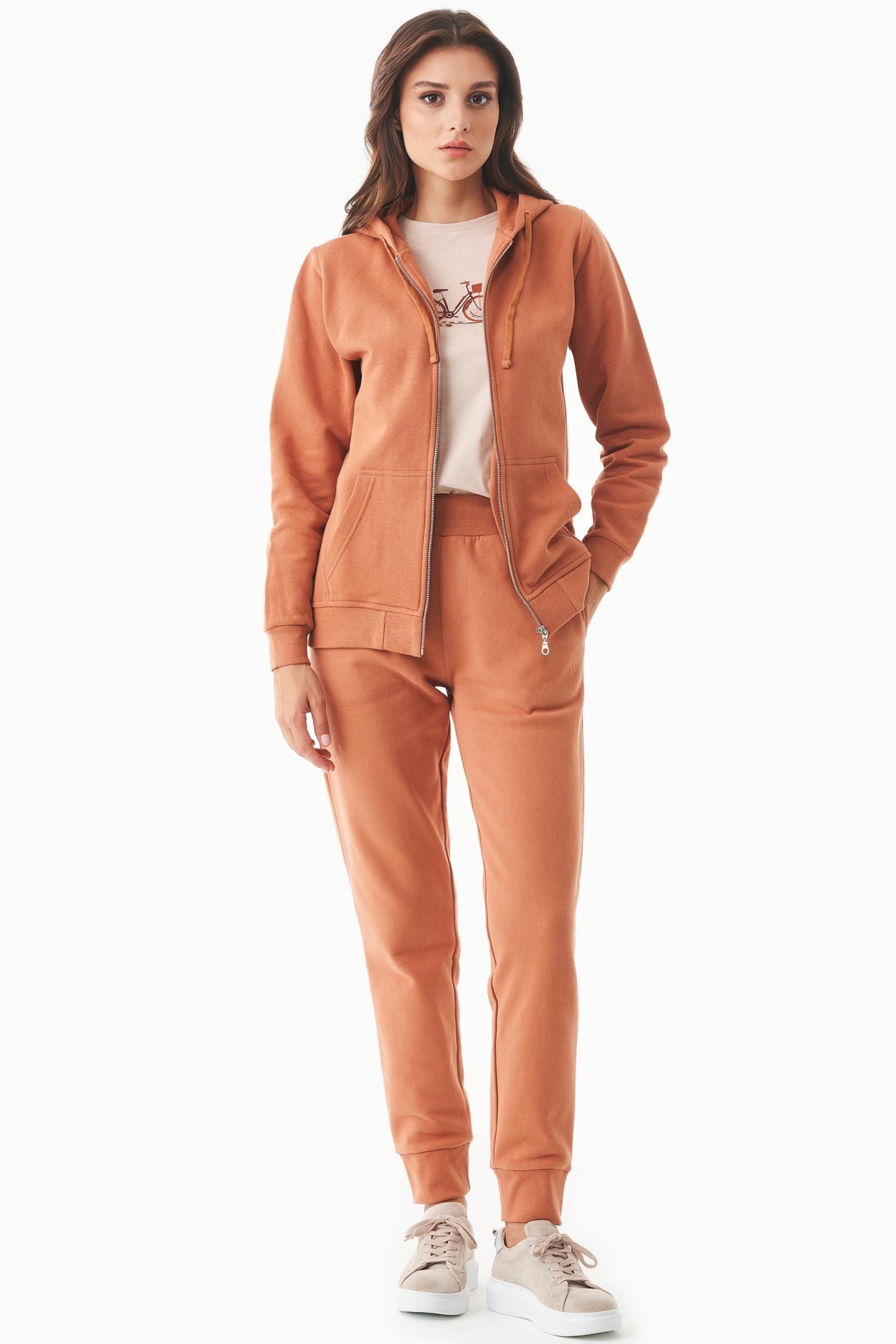 ORGANICATION Damen vegan Jogginghose Soft Touch Orange