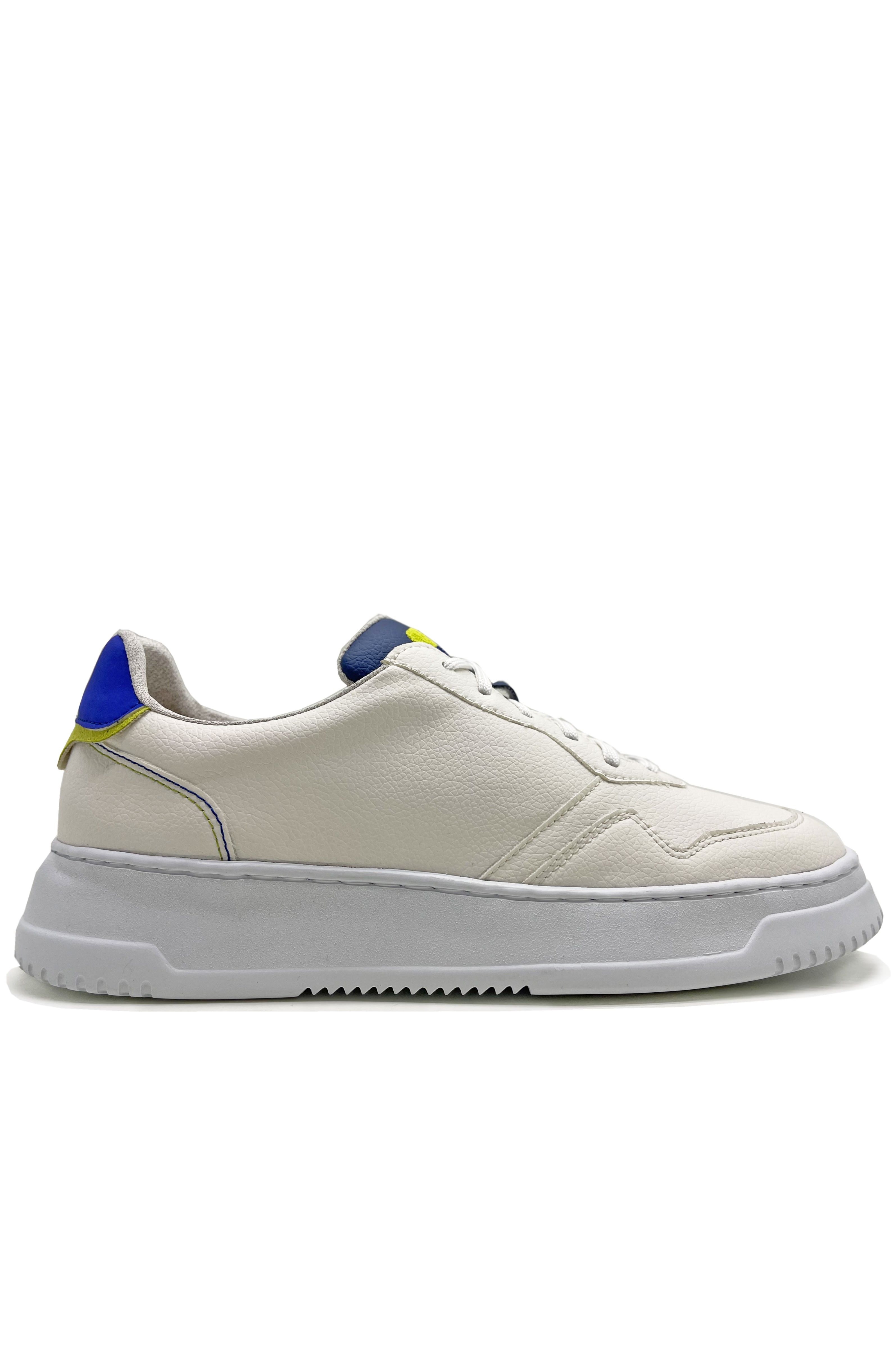 Image of thies 1856 mannen vegan Sneakers Actemium Wit & Blauw