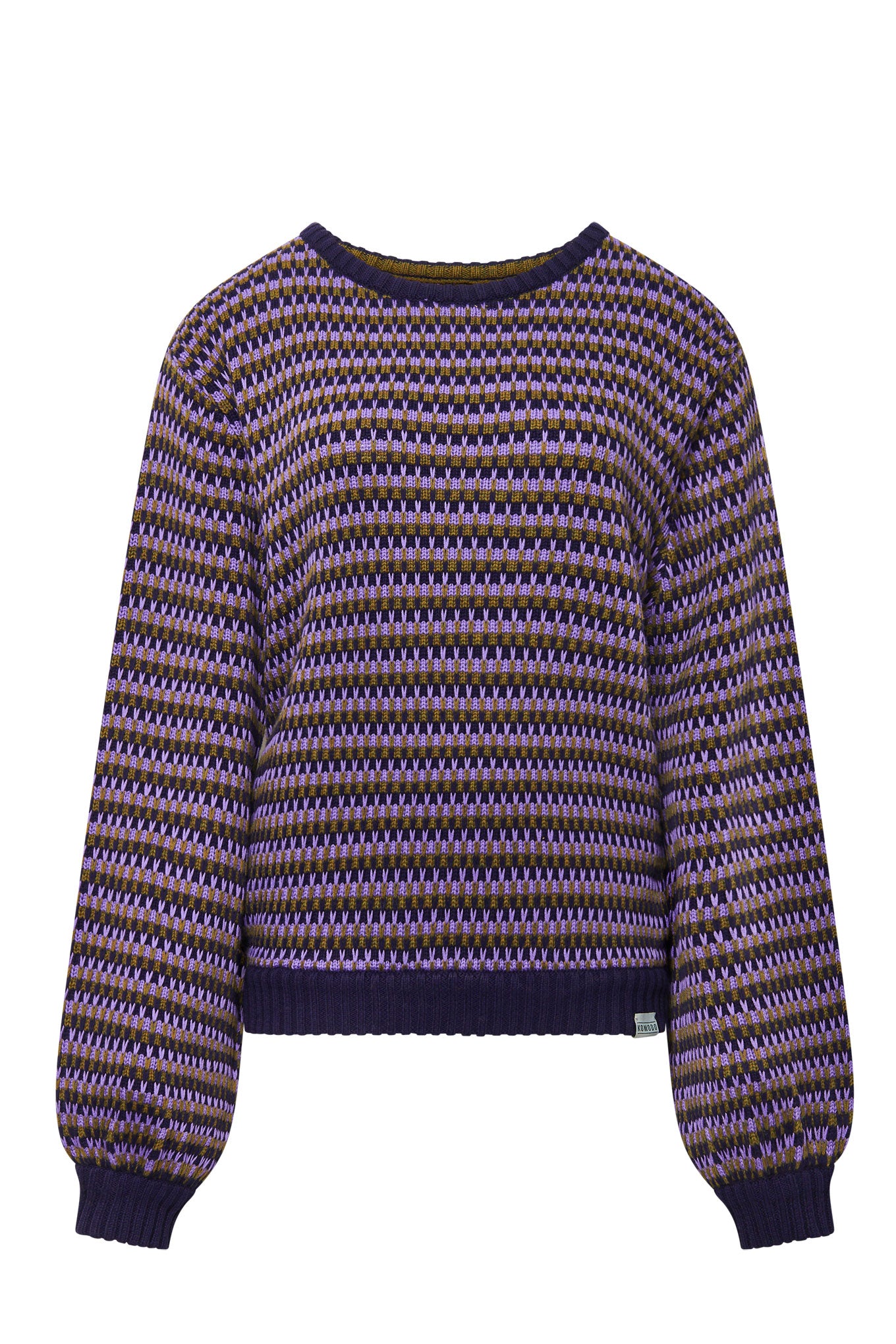 KOMODO Damen vegan Pullover Mae Gots Biologisch Baumwolle Lavendel