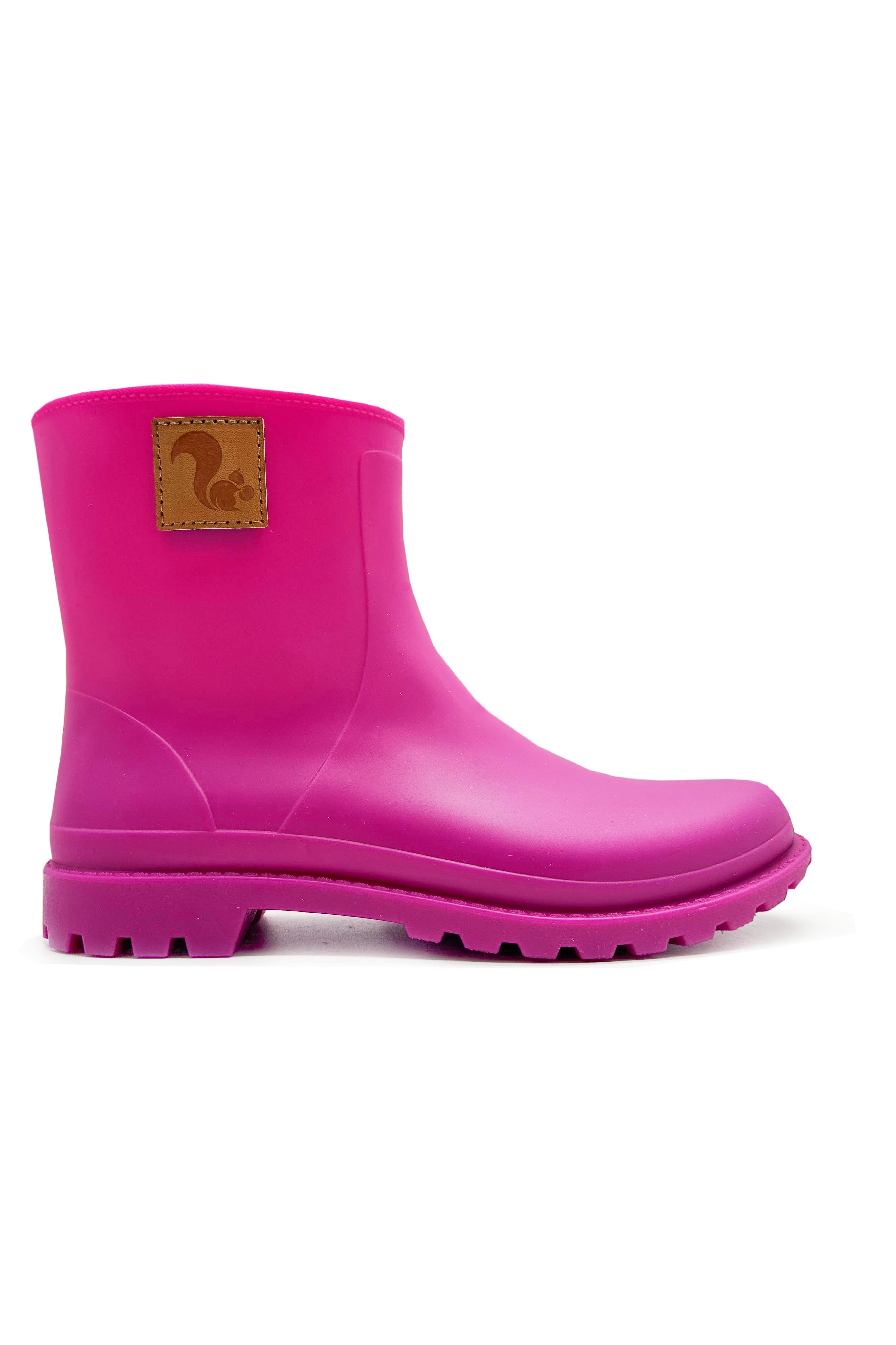 78689 - Damen vegan Regenstiefel 100% Wasserdicht Biologisch Abbaubar Orchidee Rosa