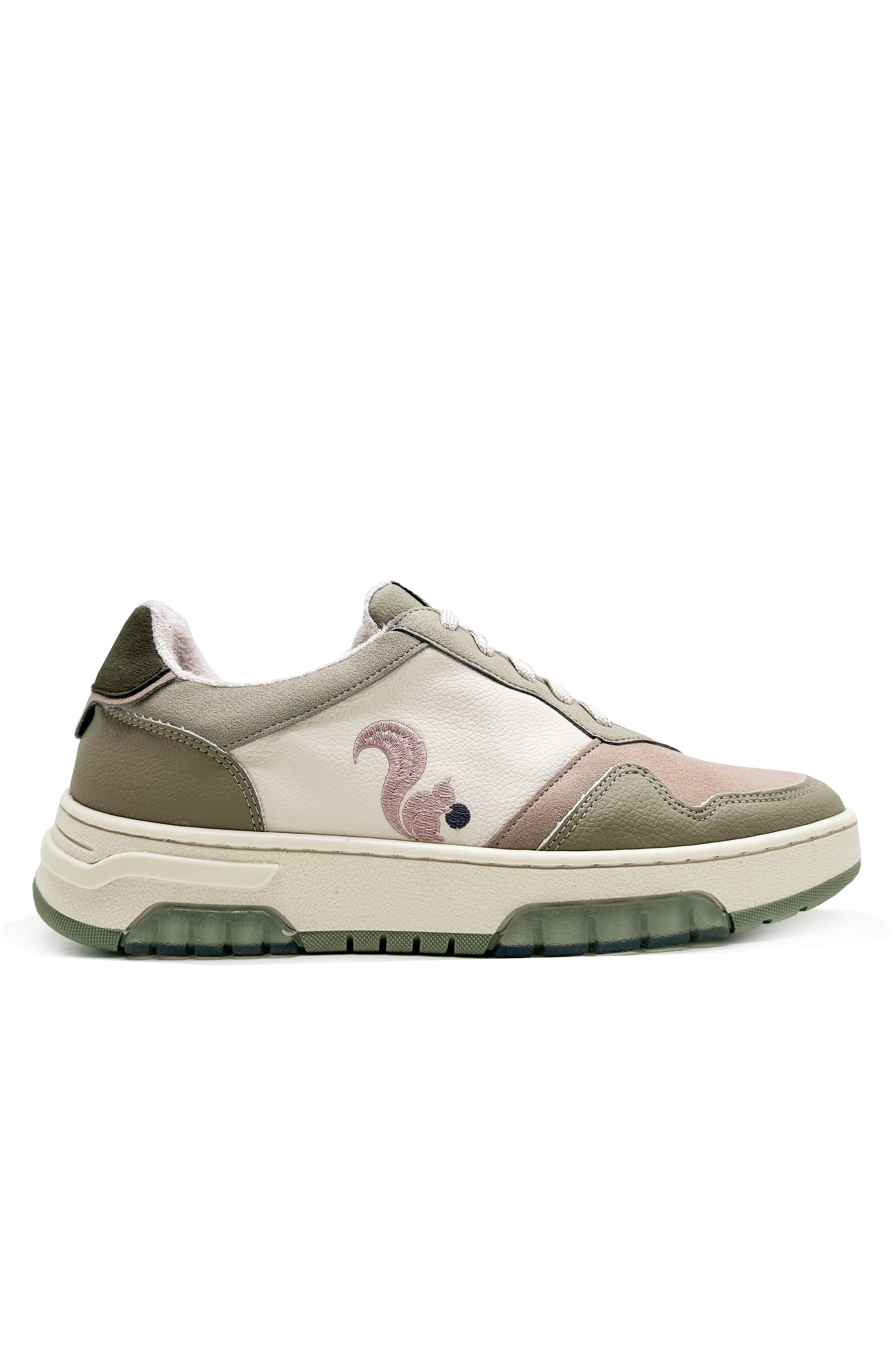 Image of thies dames vegan Sneakers Eco Cup Kaki Roze (W/X)