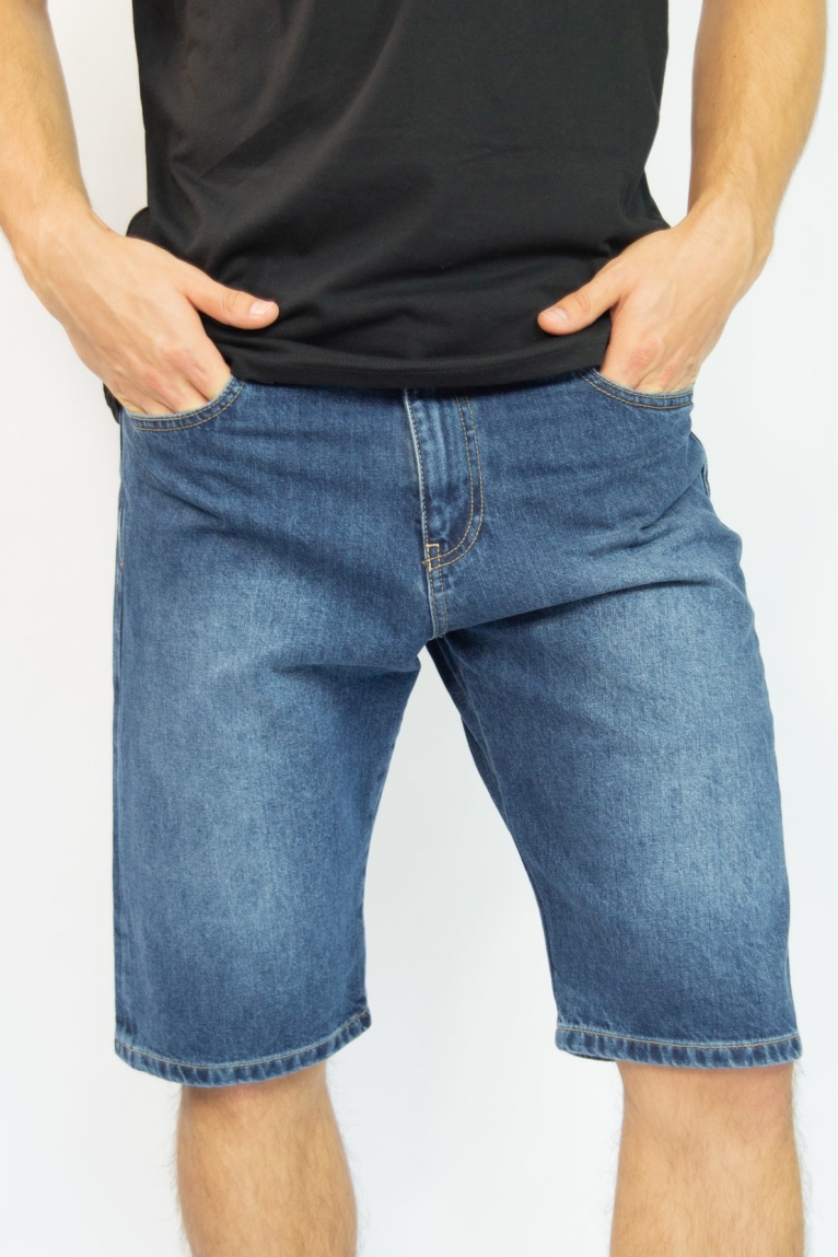 TORLAND Herren vegan Denim Shorts Shane Mid Indigoblau