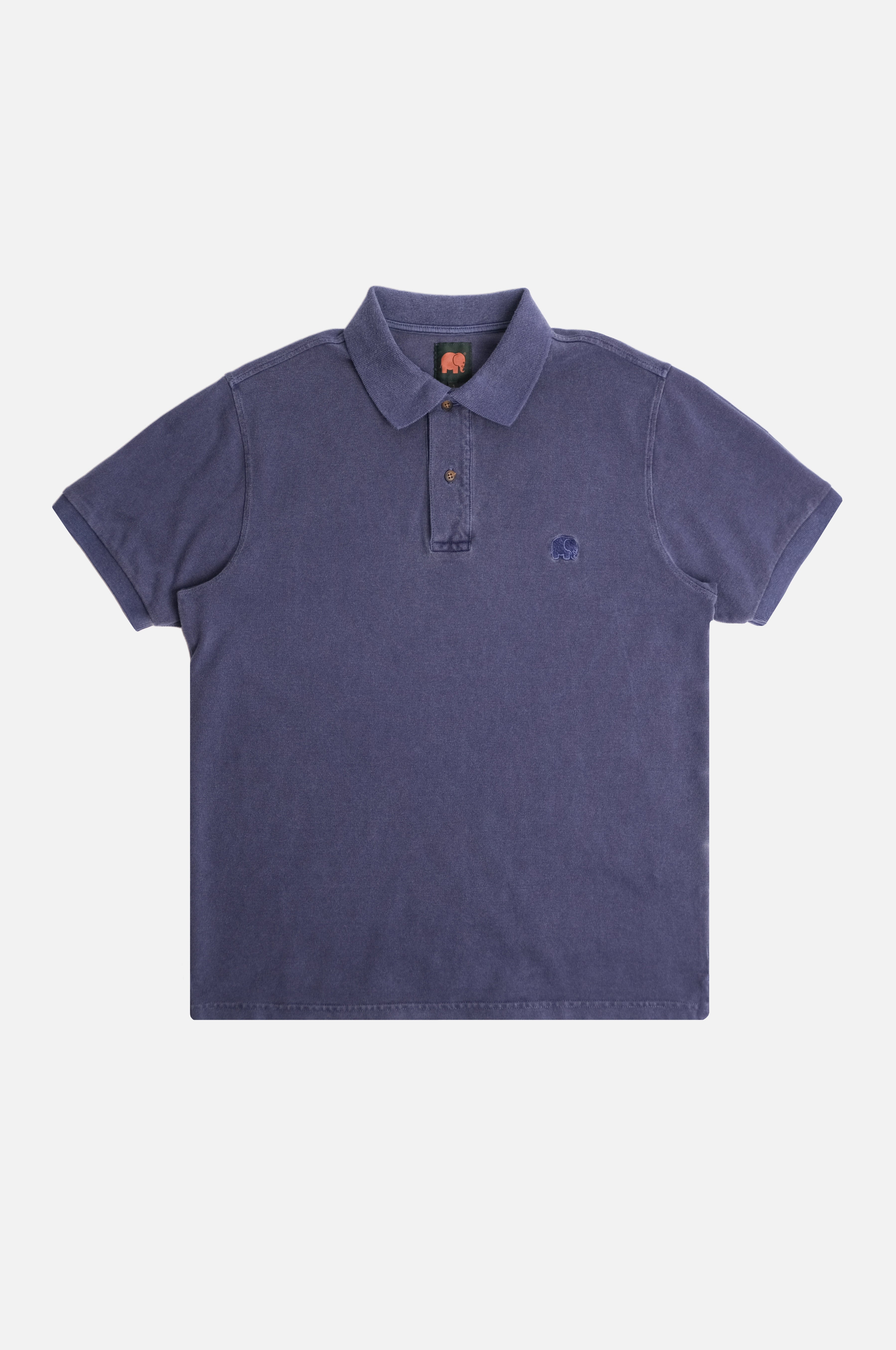 Image of Trendsplant mannen vegan Poloshirt Beacon Blauw