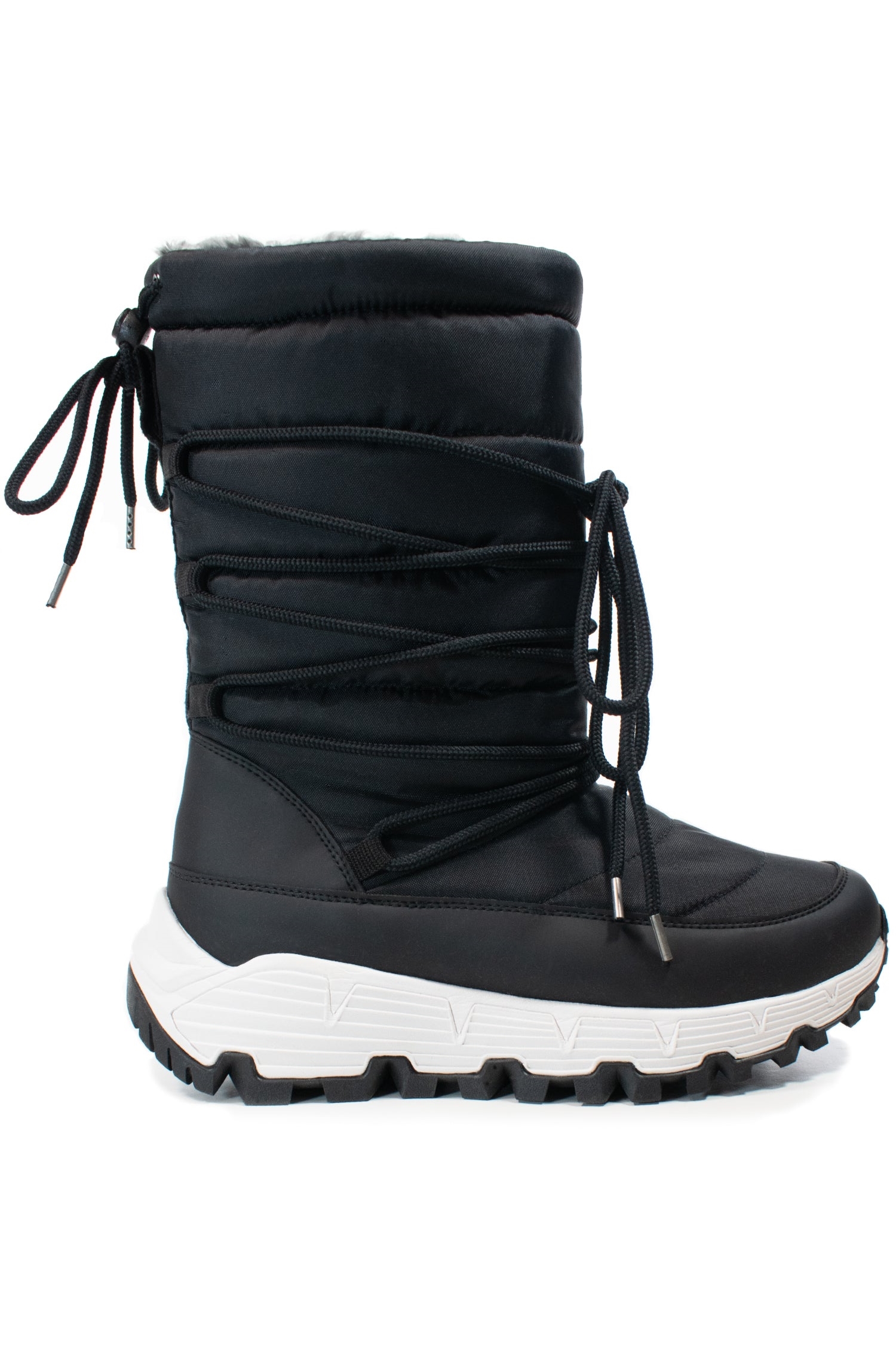 Image of Will's Vegan Store dames vegan Wvsport Gewatteerde Dames Snowboots Zwart