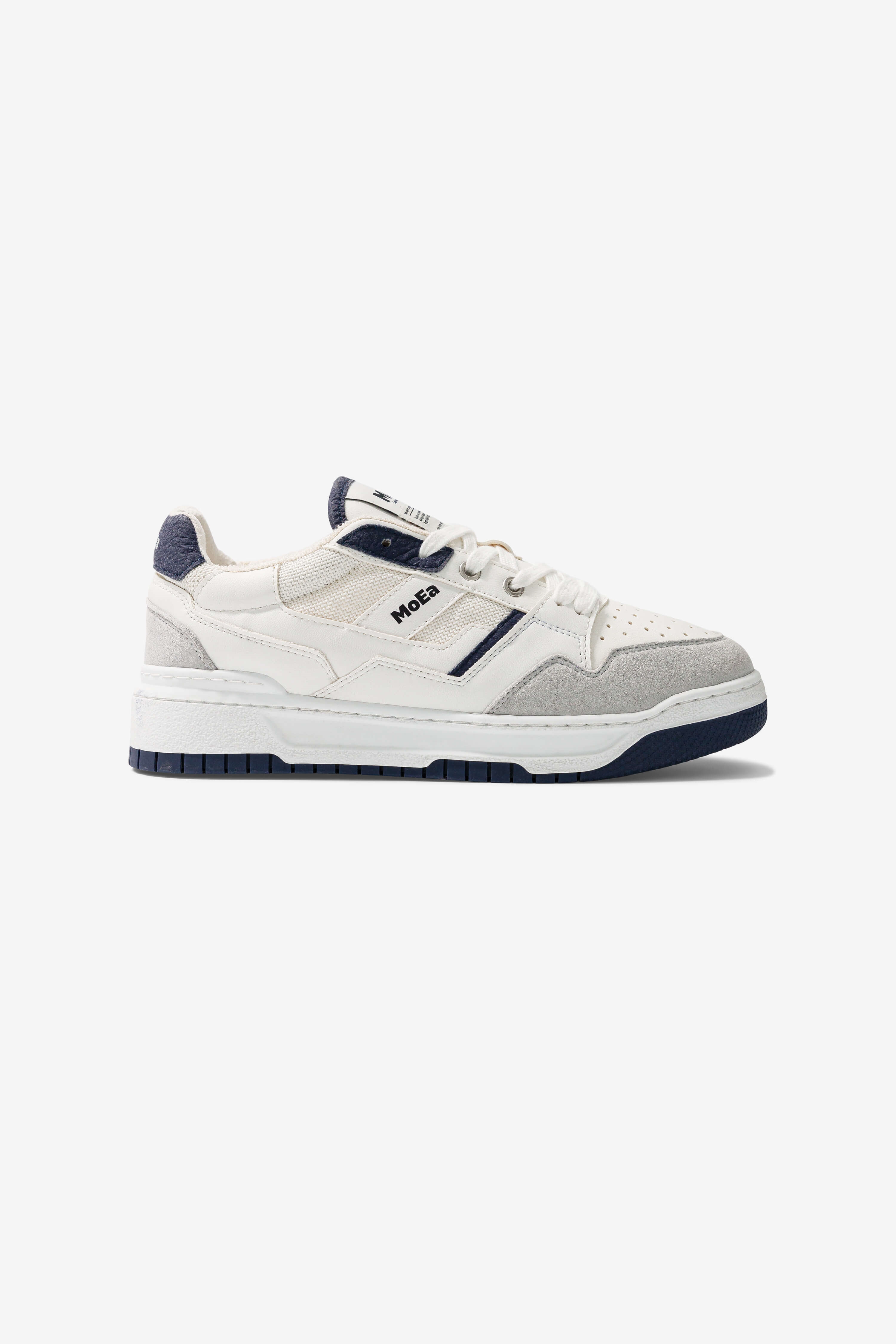 MoEa Herren vegan Turnschuhe Gen2 Mushroom Weiß & Navy