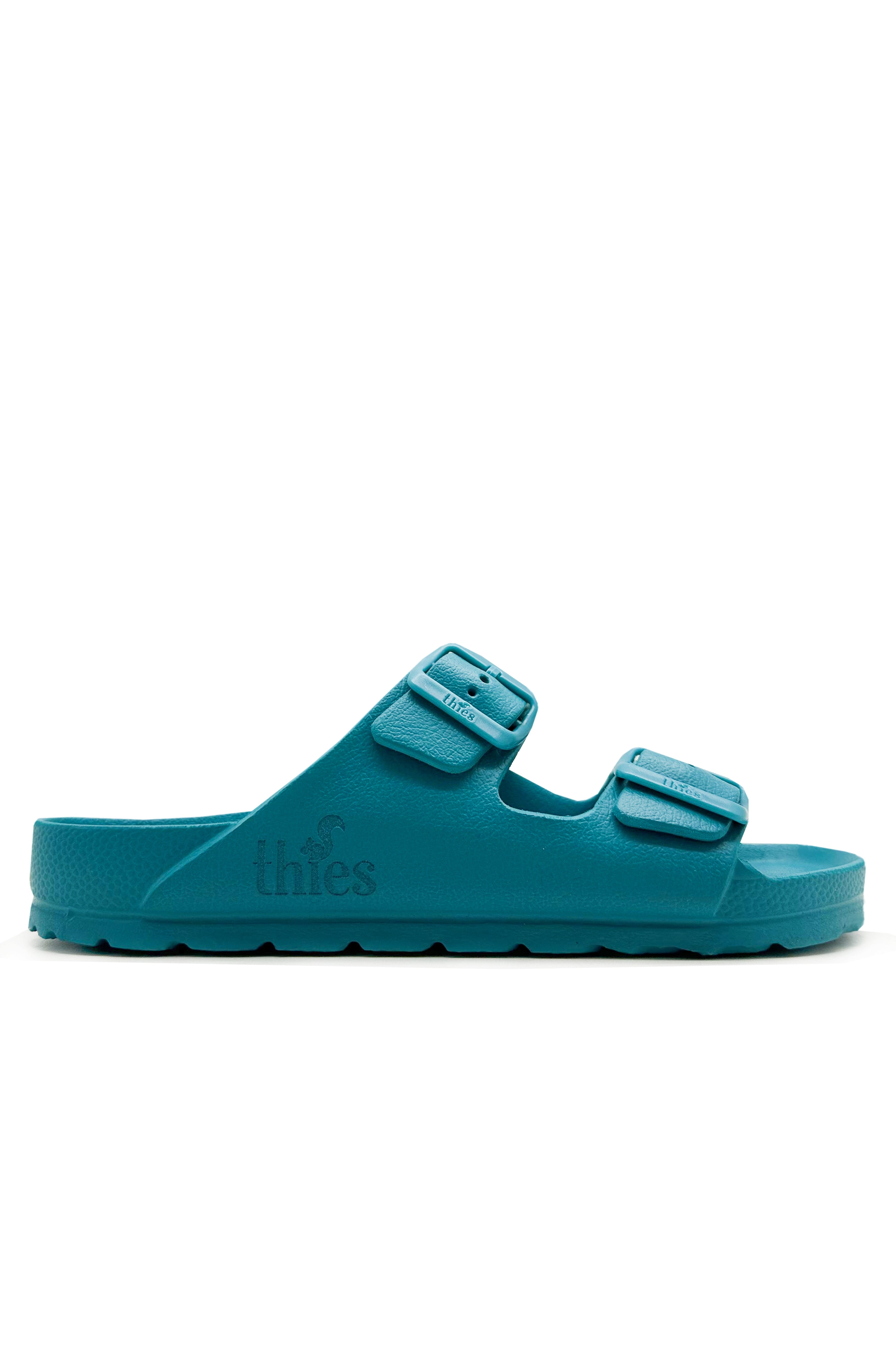 thies womens vegan Sandal Ecofoam Caribbean Sea Blue