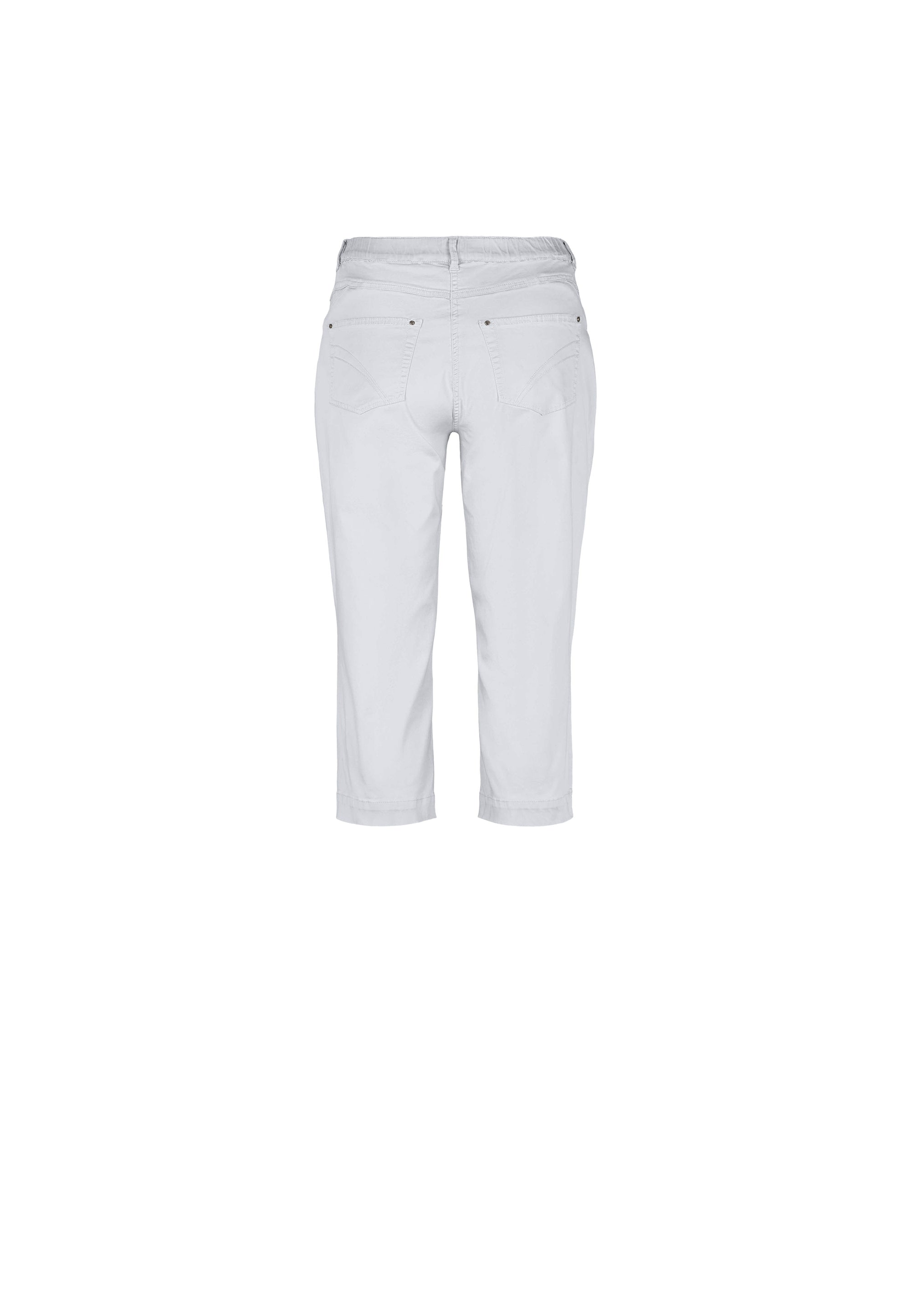 LAURIE Damen vegan Hose Hannah Regular Capri Medium Length WeiÃŸ