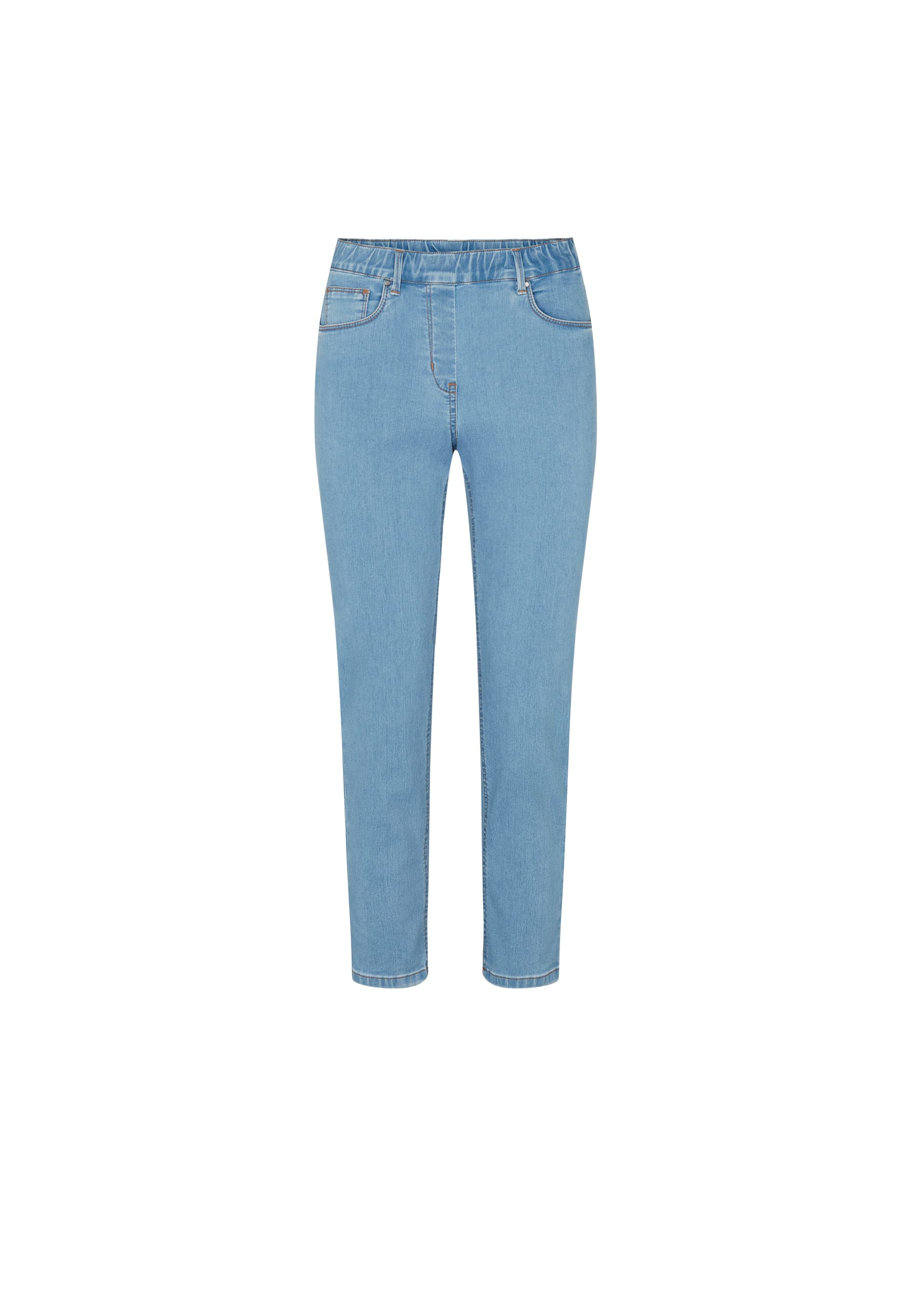 LAURIE Damen vegan Hose Hannah Regular Extra Short Length Light Blue Denim