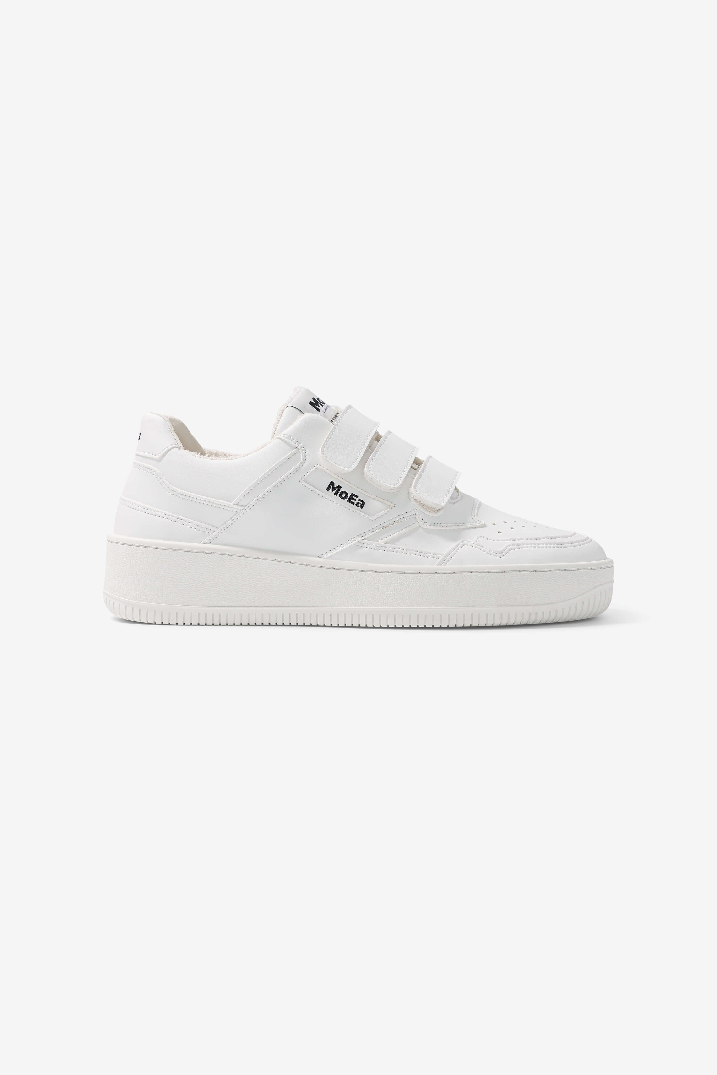 Image of MoEa mannen vegan Sneakers Gen1 Klittenband Druiven Volledig Wit