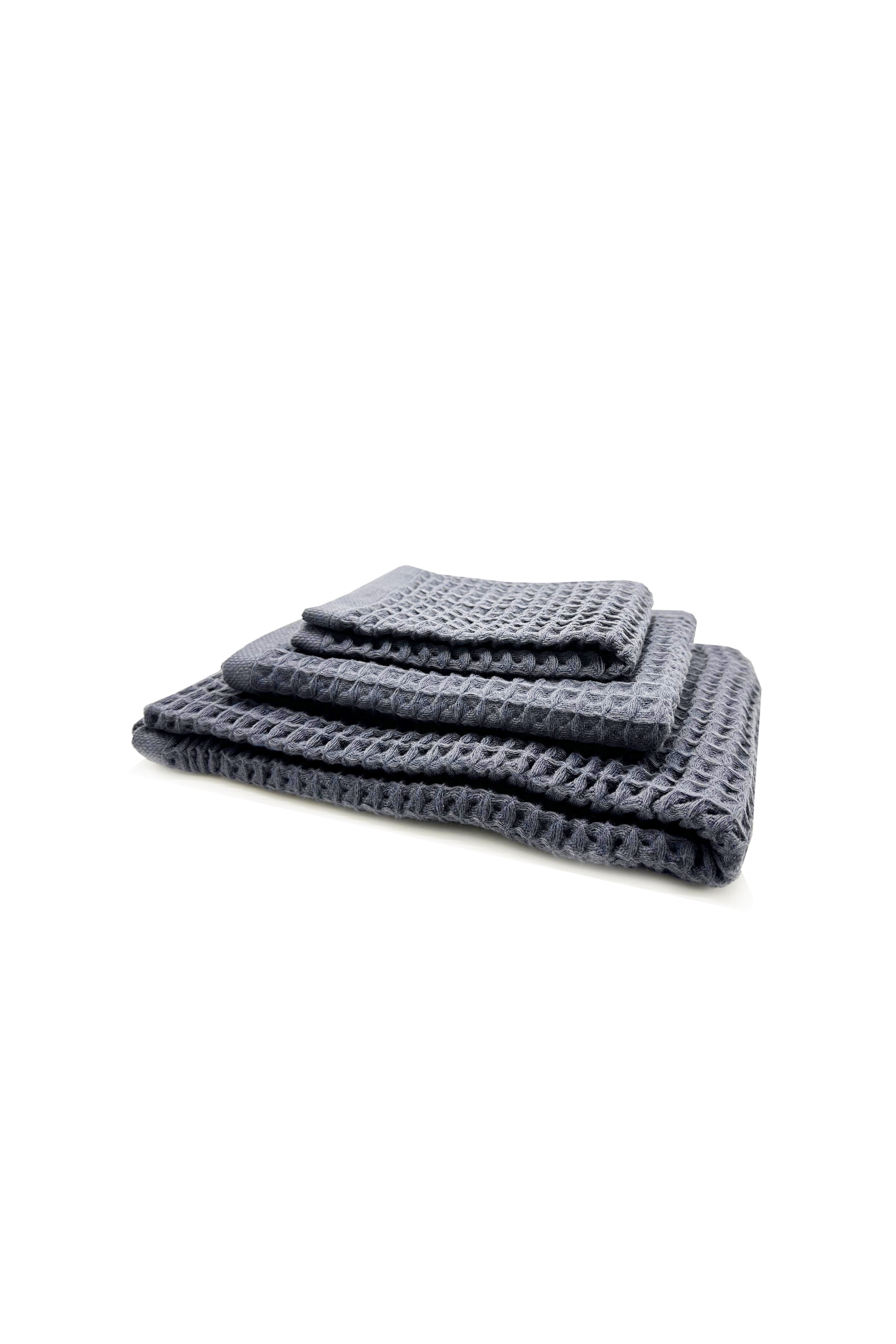 Image of thies unisex vegan Washi Matou Wafelhanddoek Neri Grijs